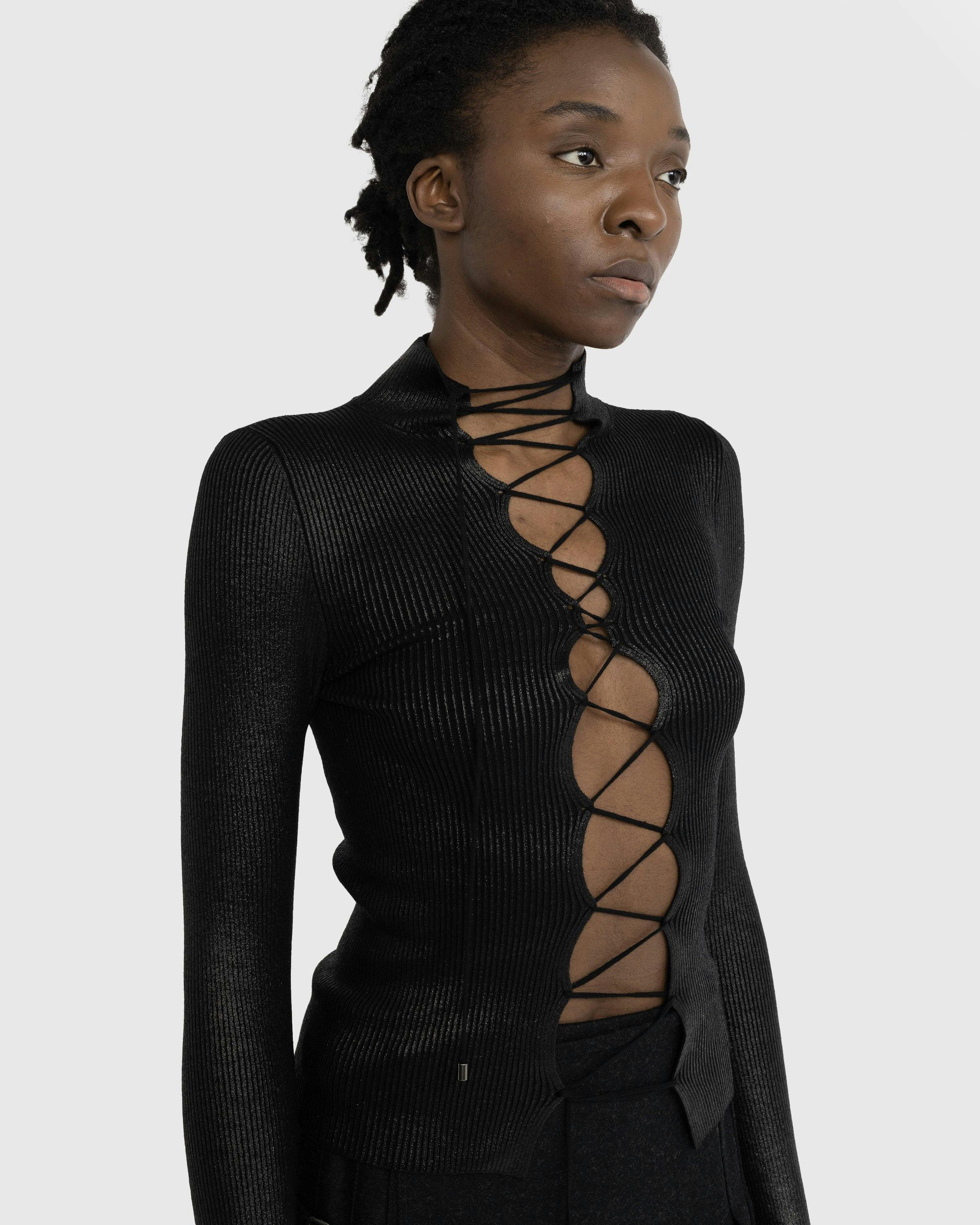 Jean Paul Gaultier - Lace Longsleeve Top - Turtlenecks - Black - Image 5