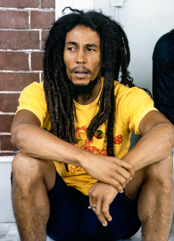 Bob Marley yellow adidas t shirt