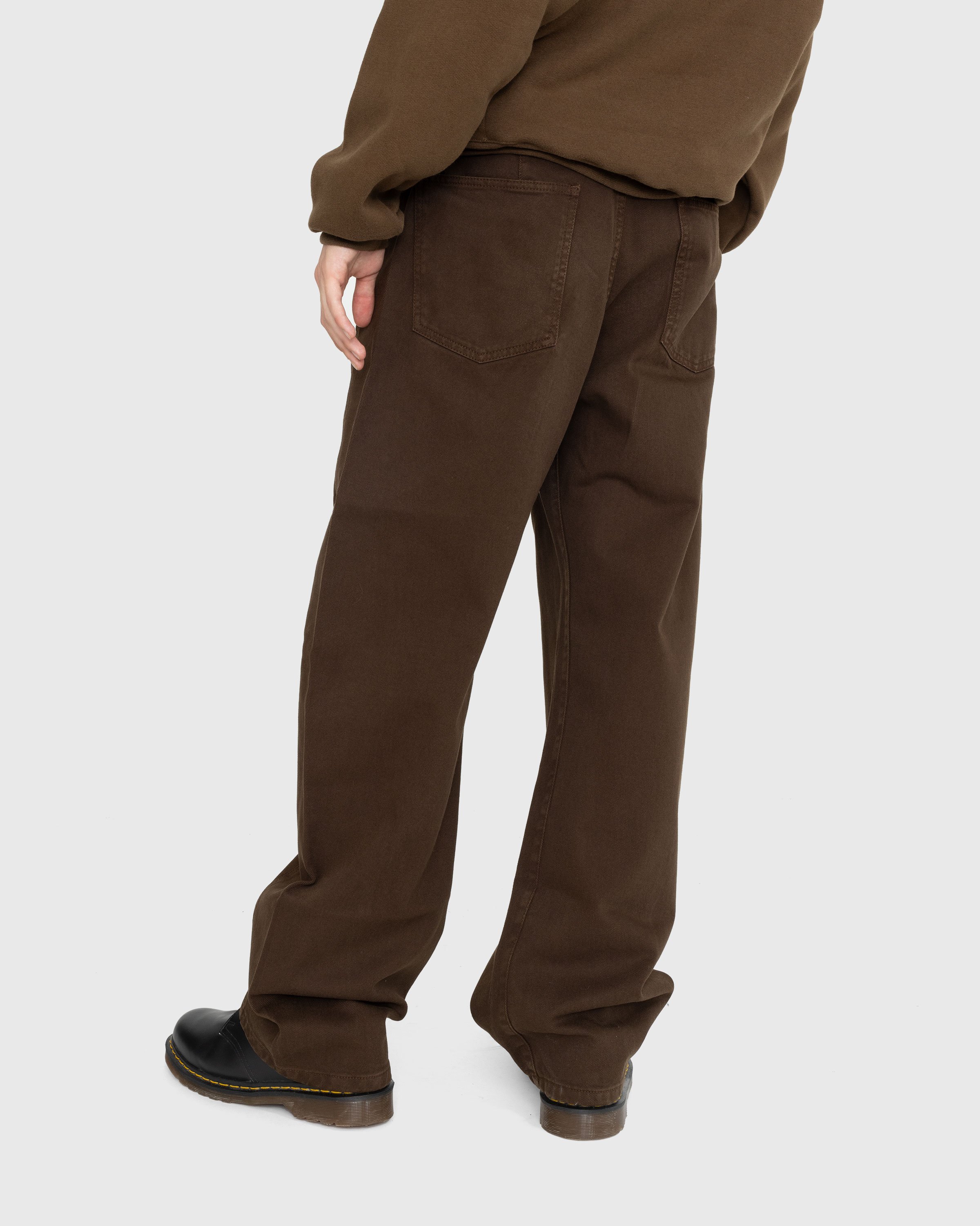 Lemaire - TWISTED BELTED CASUAL PANT - Clothing - Brown - Image 3