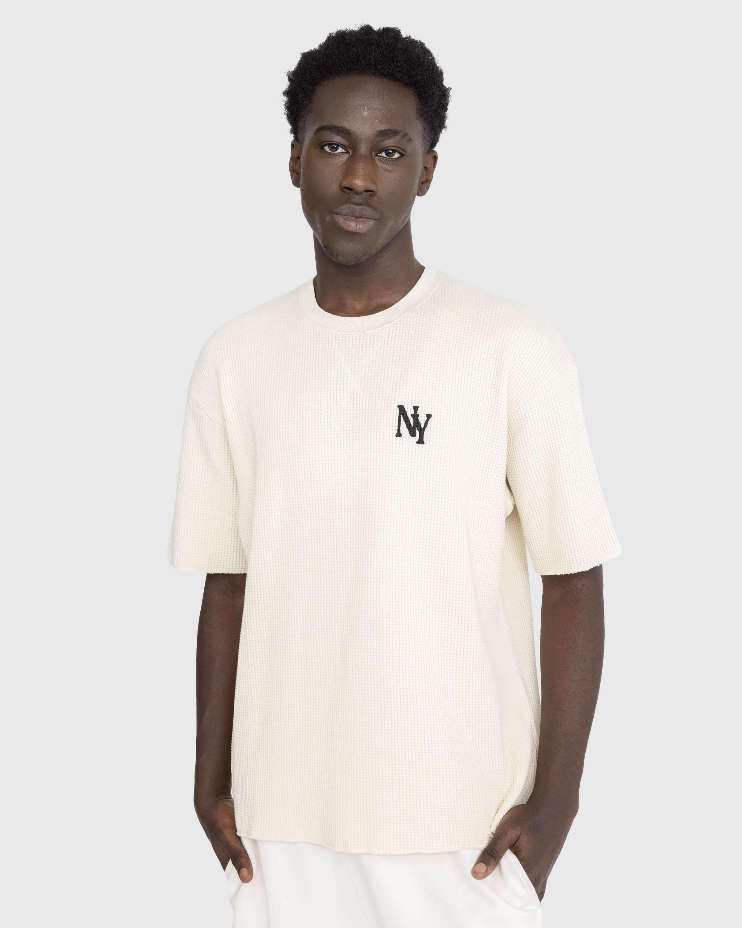 Highsnobiety - Neu York Thermal T-Shirt Eggshell - Clothing - Beige - Image 3