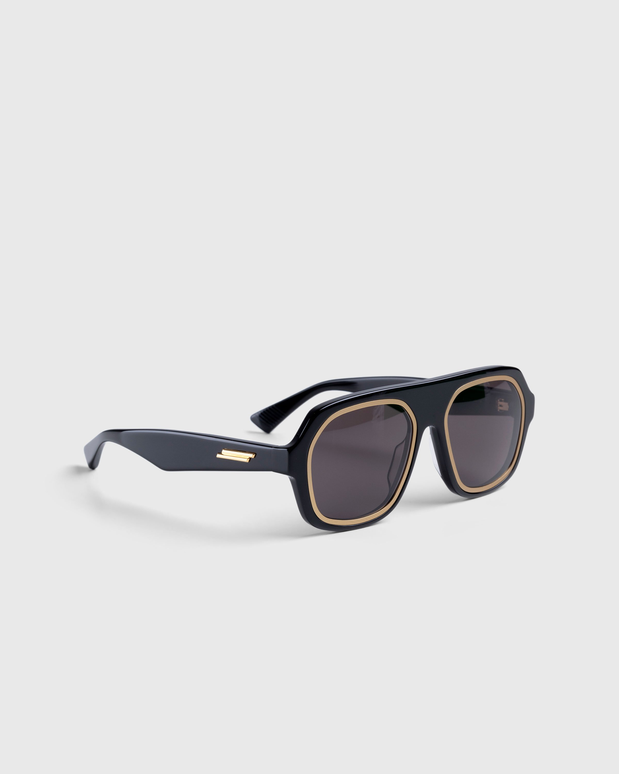 Bottega Veneta - Rim Aviator Sunglasses Black - Accessories - Black - Image 2