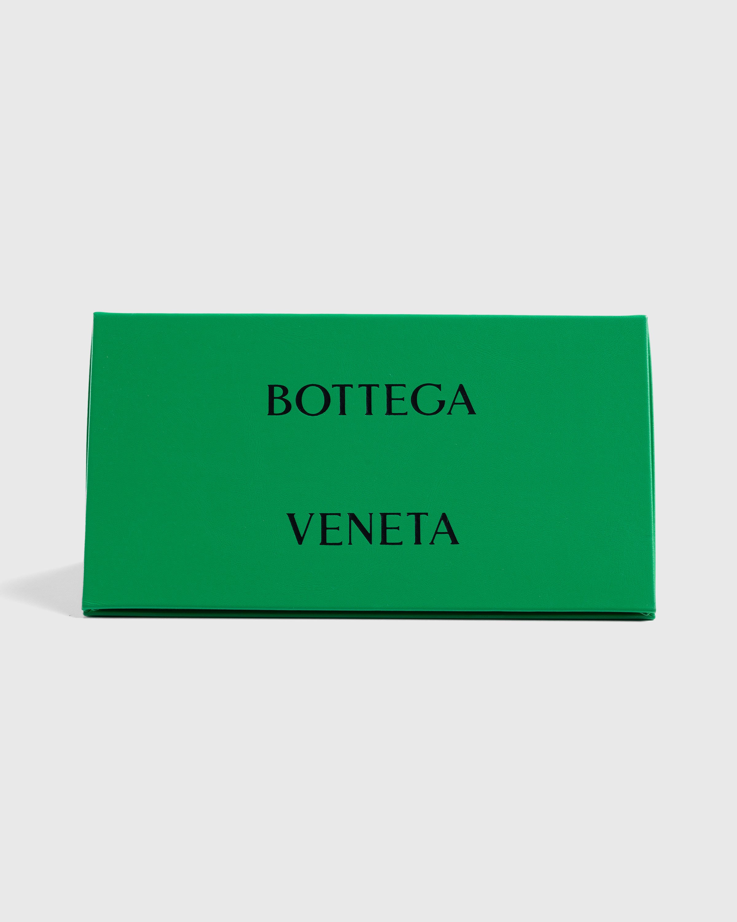Bottega Veneta - Mitre Square Rounded Injected Acetate Sunglasses Black/Green - Accessories - Black - Image 5