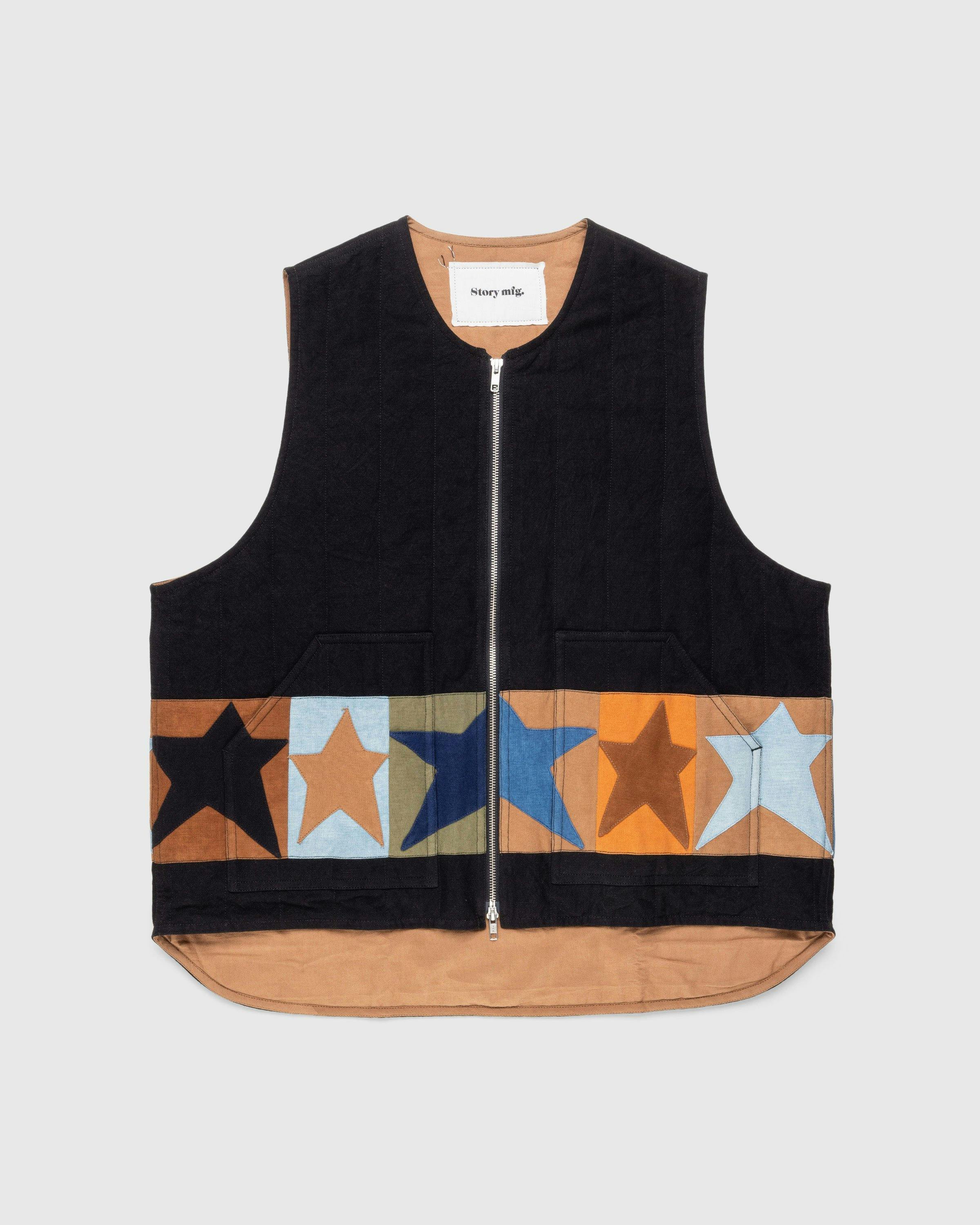 Story mfg. - Saturn Vest Iron Star Scraps Patchwork - Clothing - Multi - Image 1