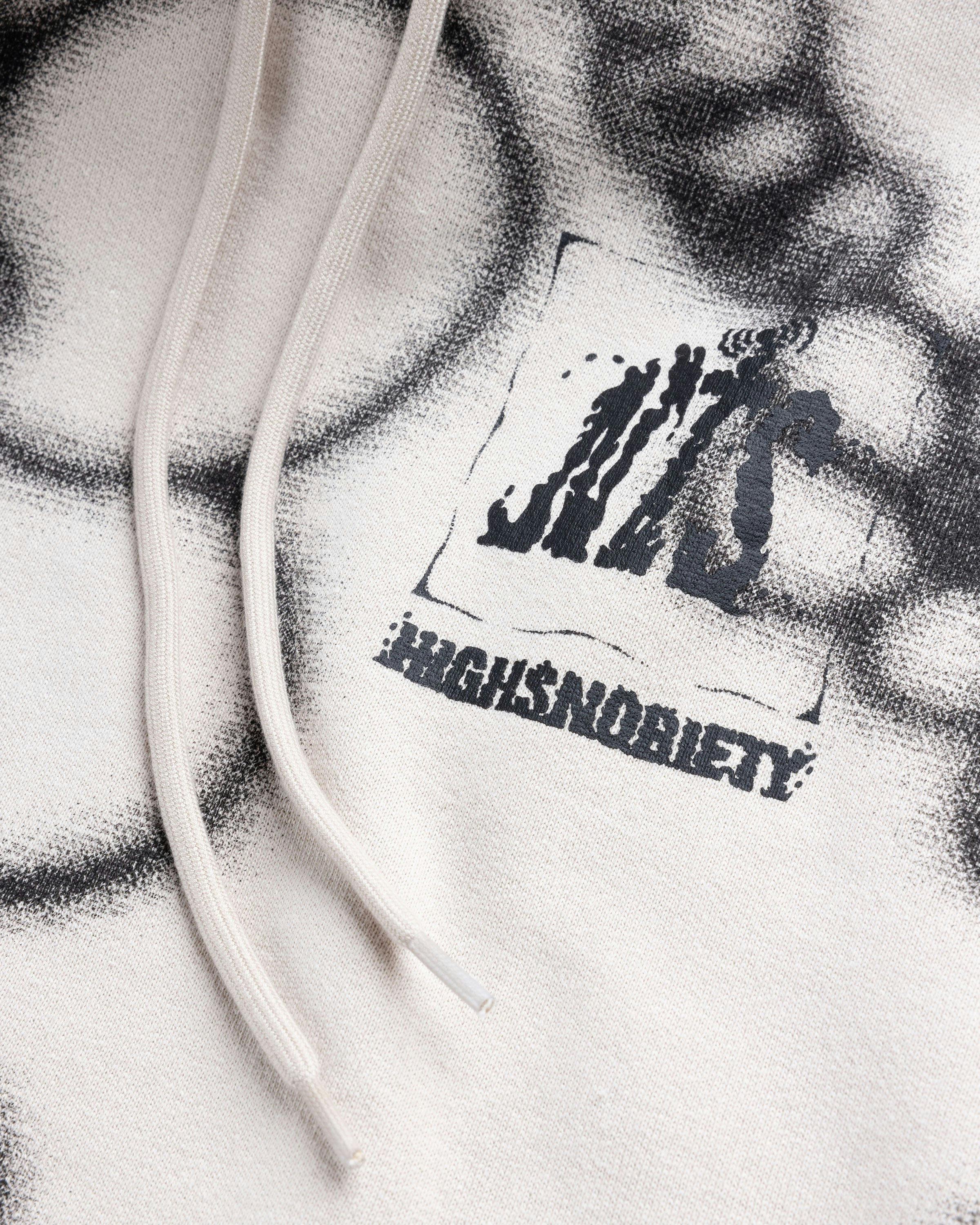 NTS x Highsnobiety - Fleece Flower Hoodie Ivory/Black - Clothing - Grey - Image 7