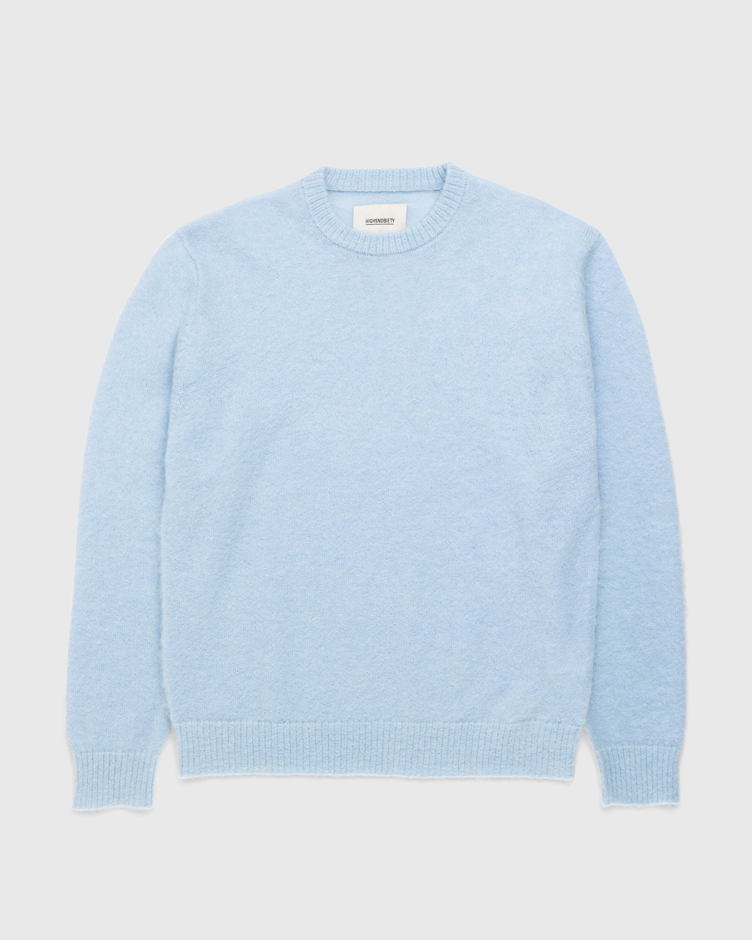 Highsnobiety - Light Alpaca Crew Sweater Light Blue - Clothing - Blue - Image 1