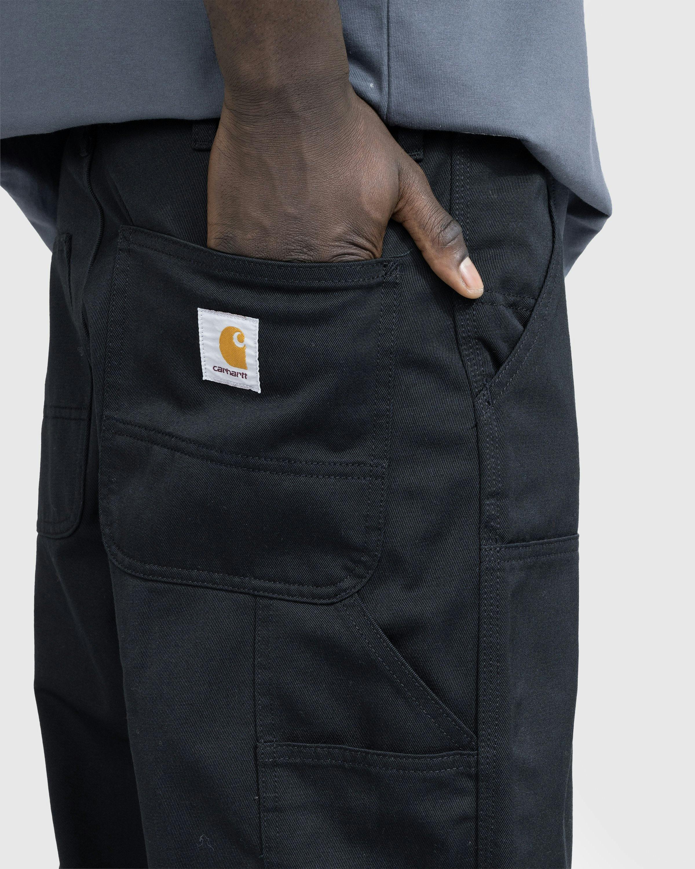 Carhartt WIP - Double Knee Pant Black /rinsed - Clothing - Black - Image 7