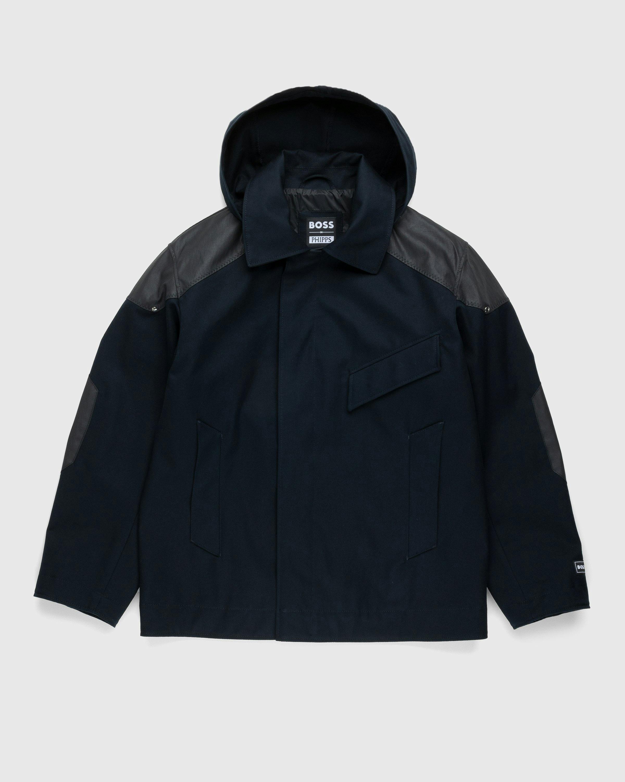 BOSS x Phipps - Water-Repellent Jacket Dark Blue - Clothing - Black - Image 1