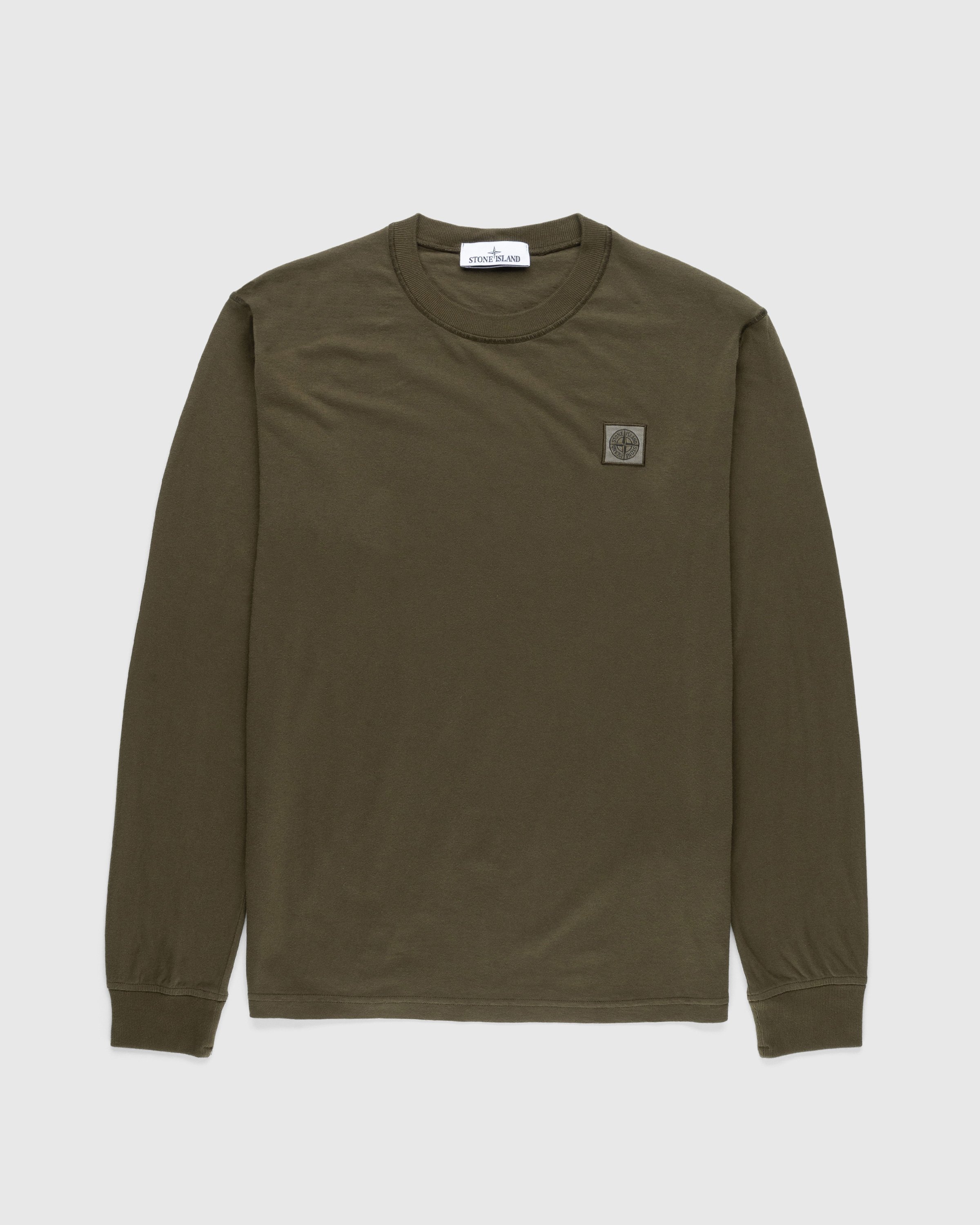 Stone Island - Fissato Longsleeve T-Shirt Olive - Clothing - Green - Image 1