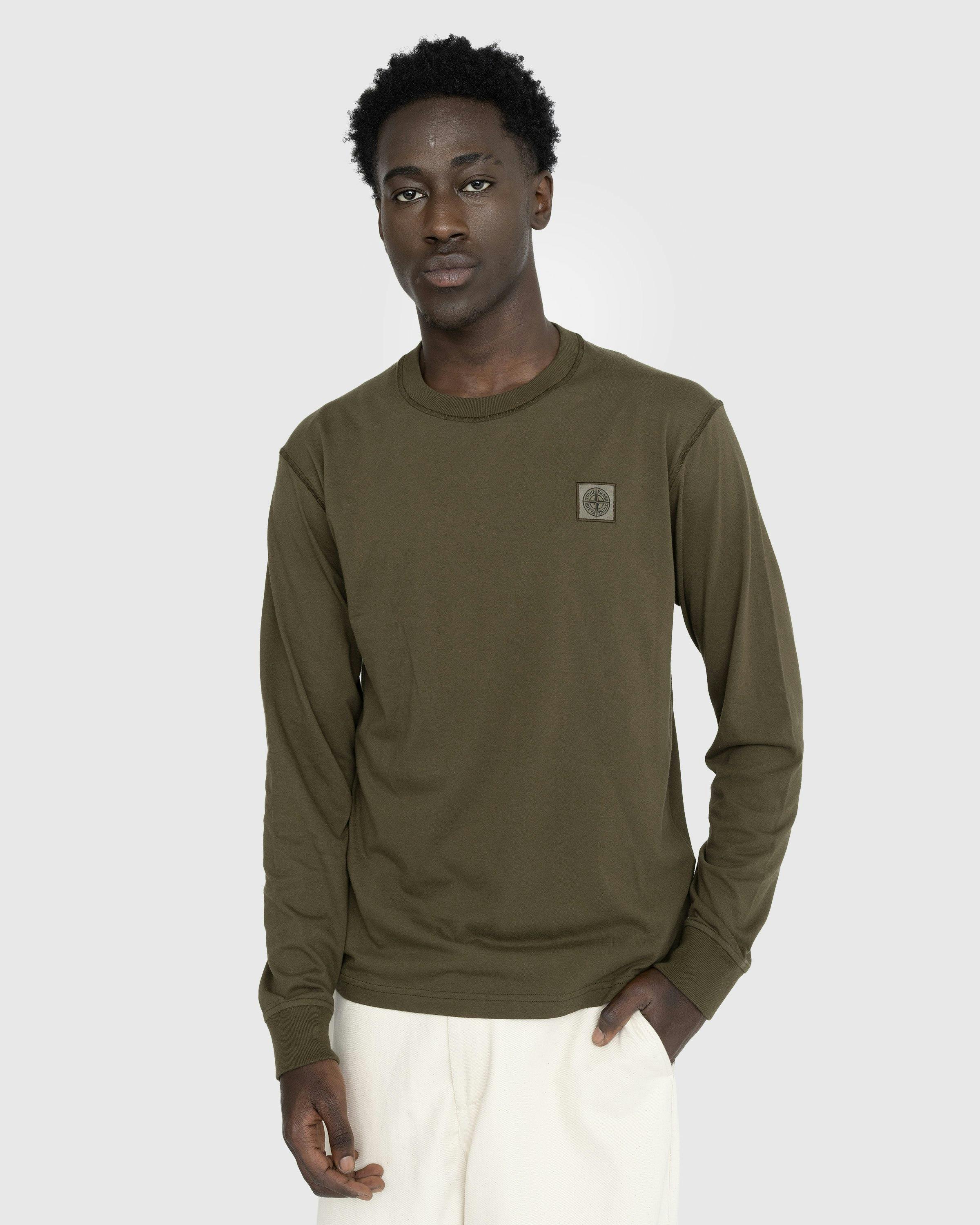 Stone Island - Fissato Longsleeve T-Shirt Olive - Clothing - Green - Image 2