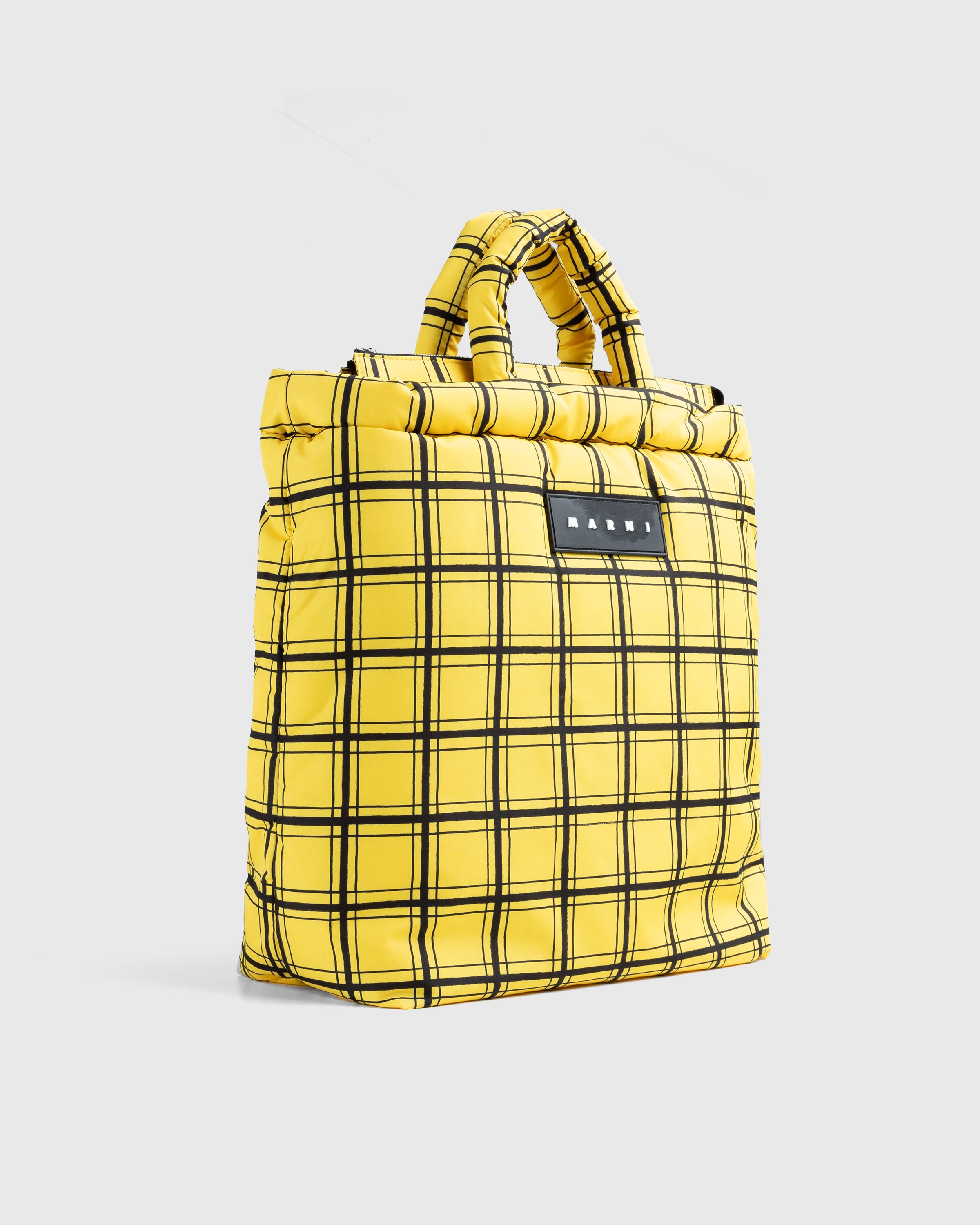 Marni - Checked Puffer Tote Bag Yellow - Accessories - Yellow - Image 2