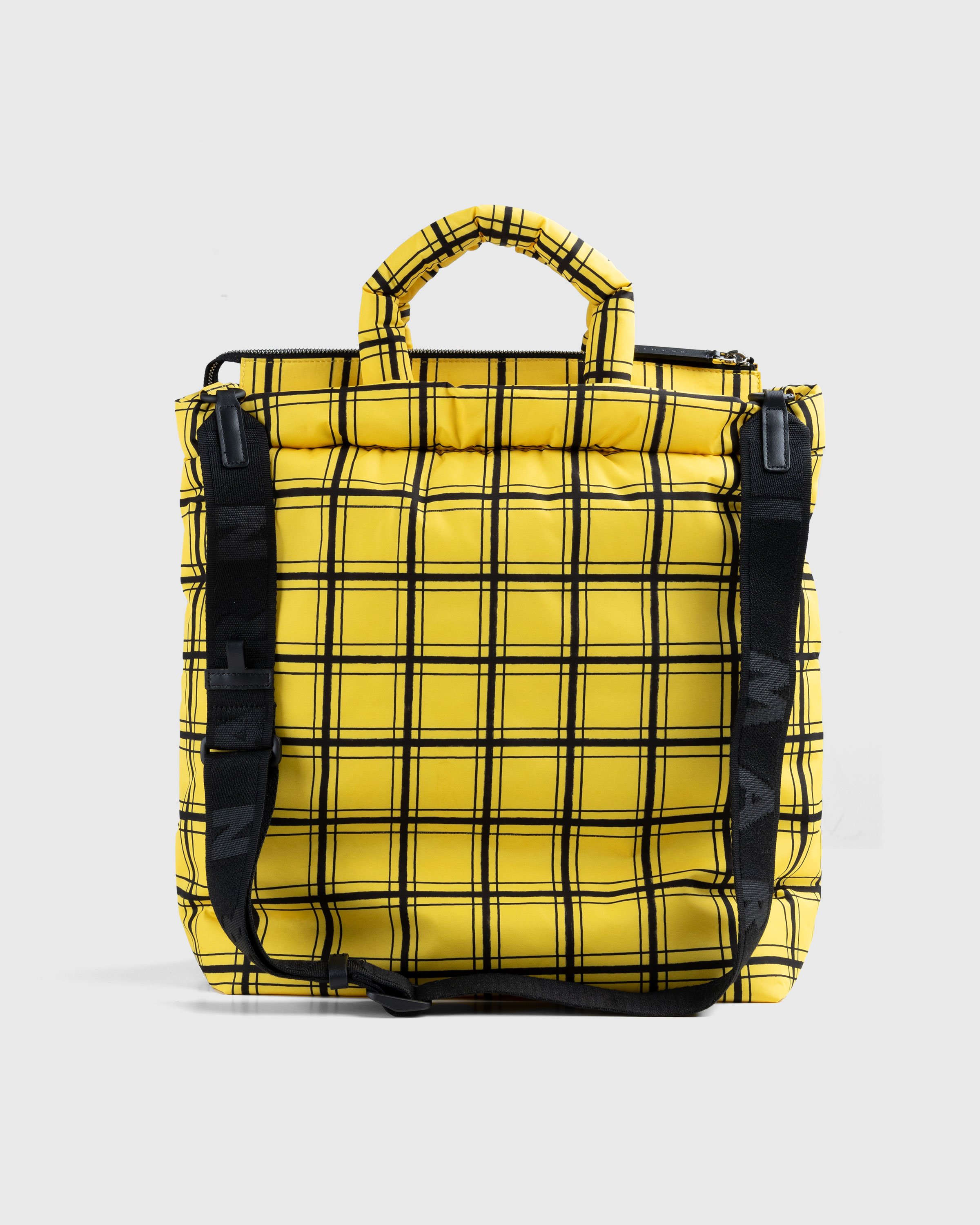 Marni - Checked Puffer Tote Bag Yellow - Accessories - Yellow - Image 3