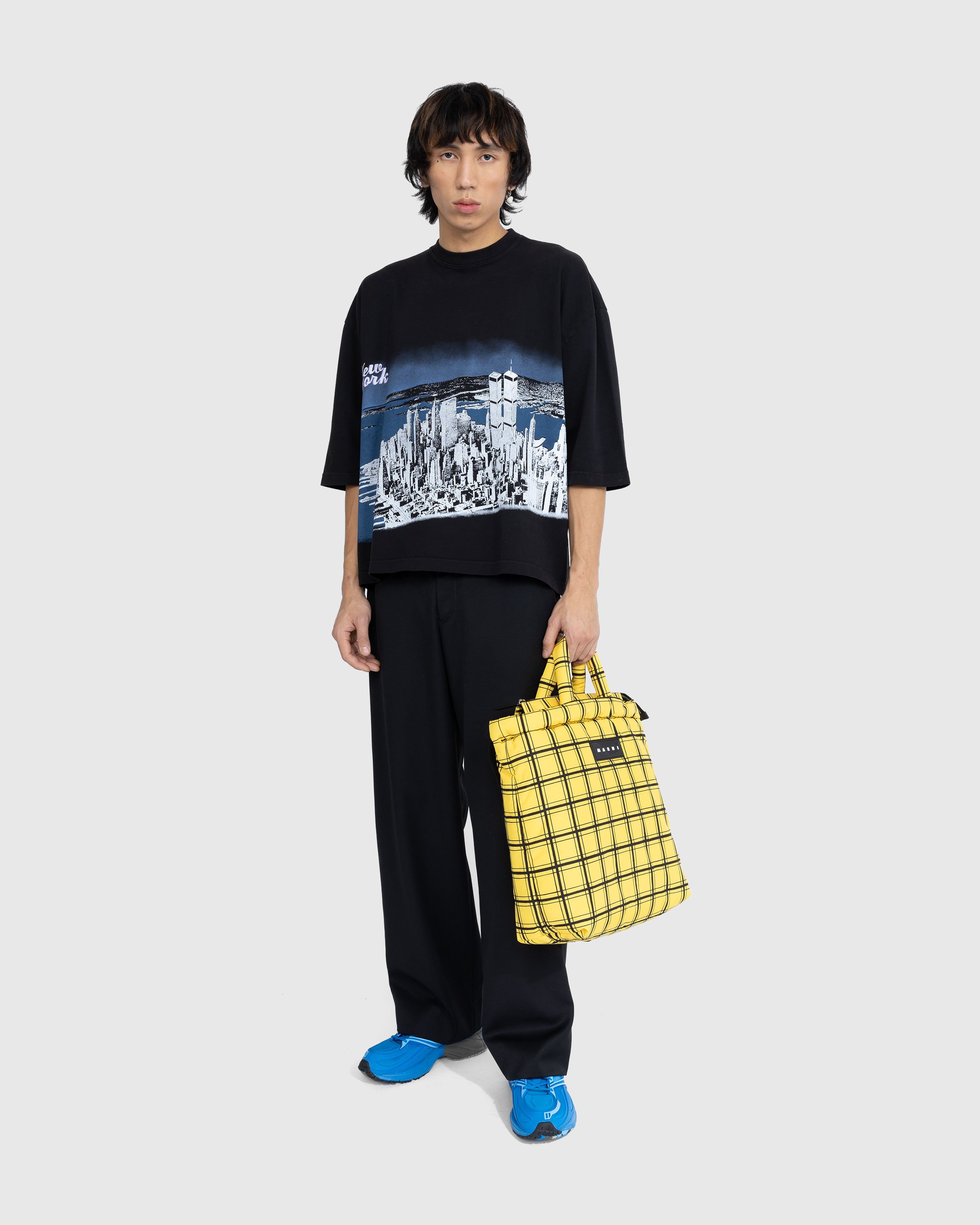 Marni - Checked Puffer Tote Bag Yellow - Accessories - Yellow - Image 5