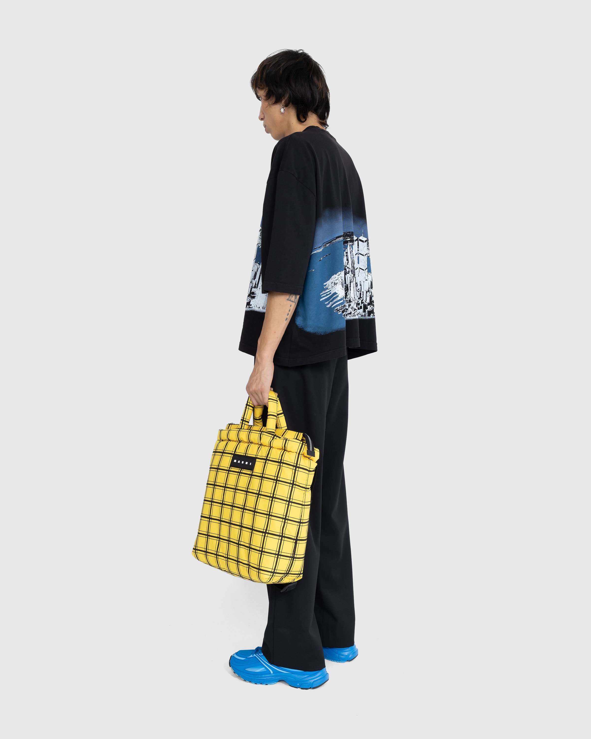 Marni - Checked Puffer Tote Bag Yellow - Accessories - Yellow - Image 6