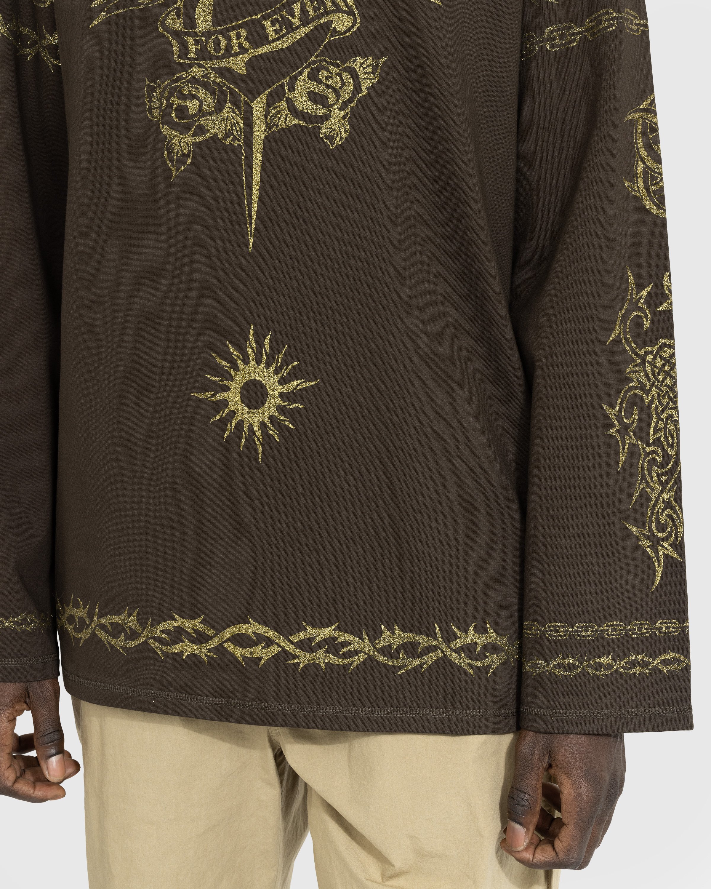 Jean Paul Gaultier - Tattoo Safe Sex Sweatshirt Dark Brown - Clothing - Brown - Image 6