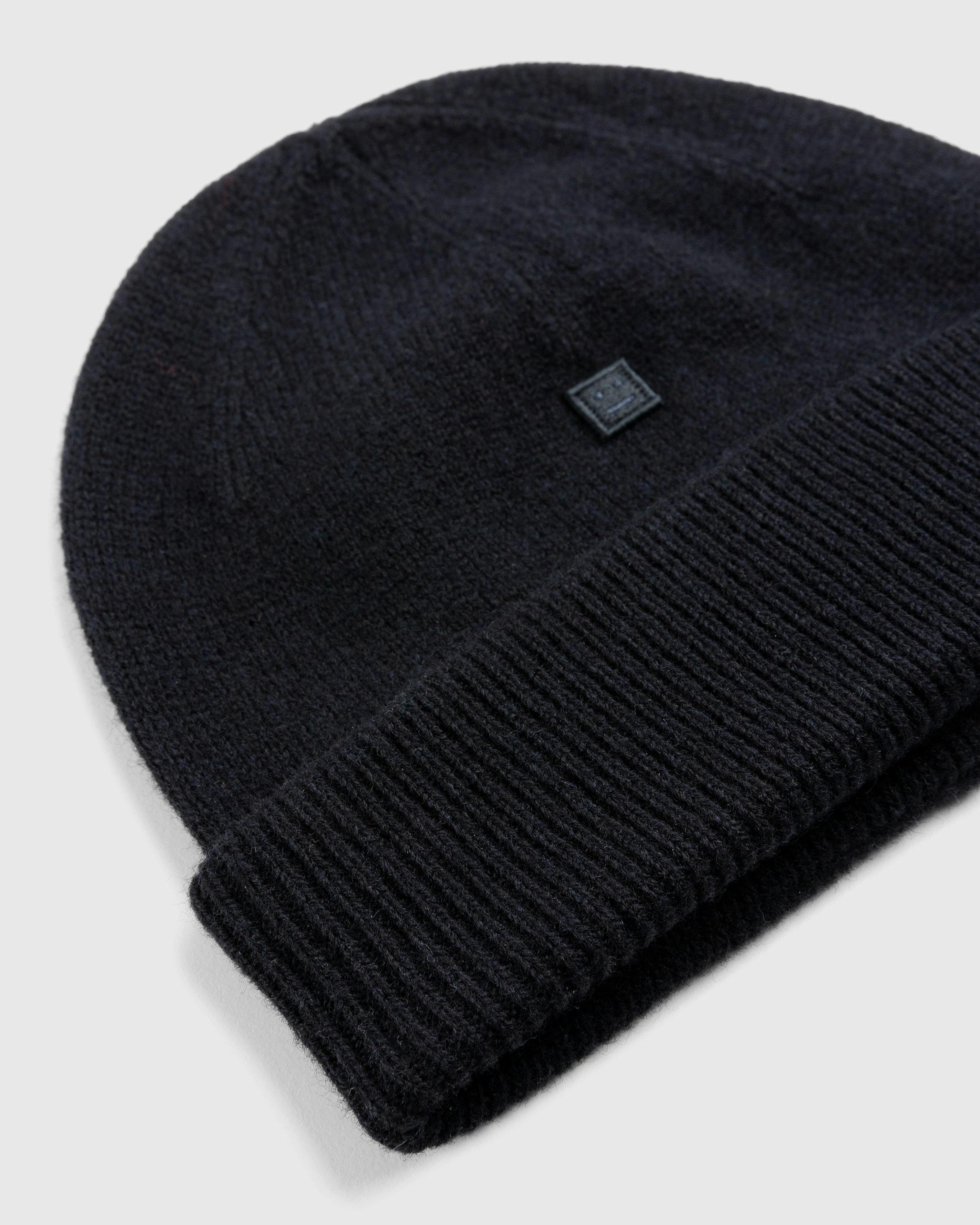 Acne Studios - Micro Face Patch Beanie Black - Accessories - Black - Image 3