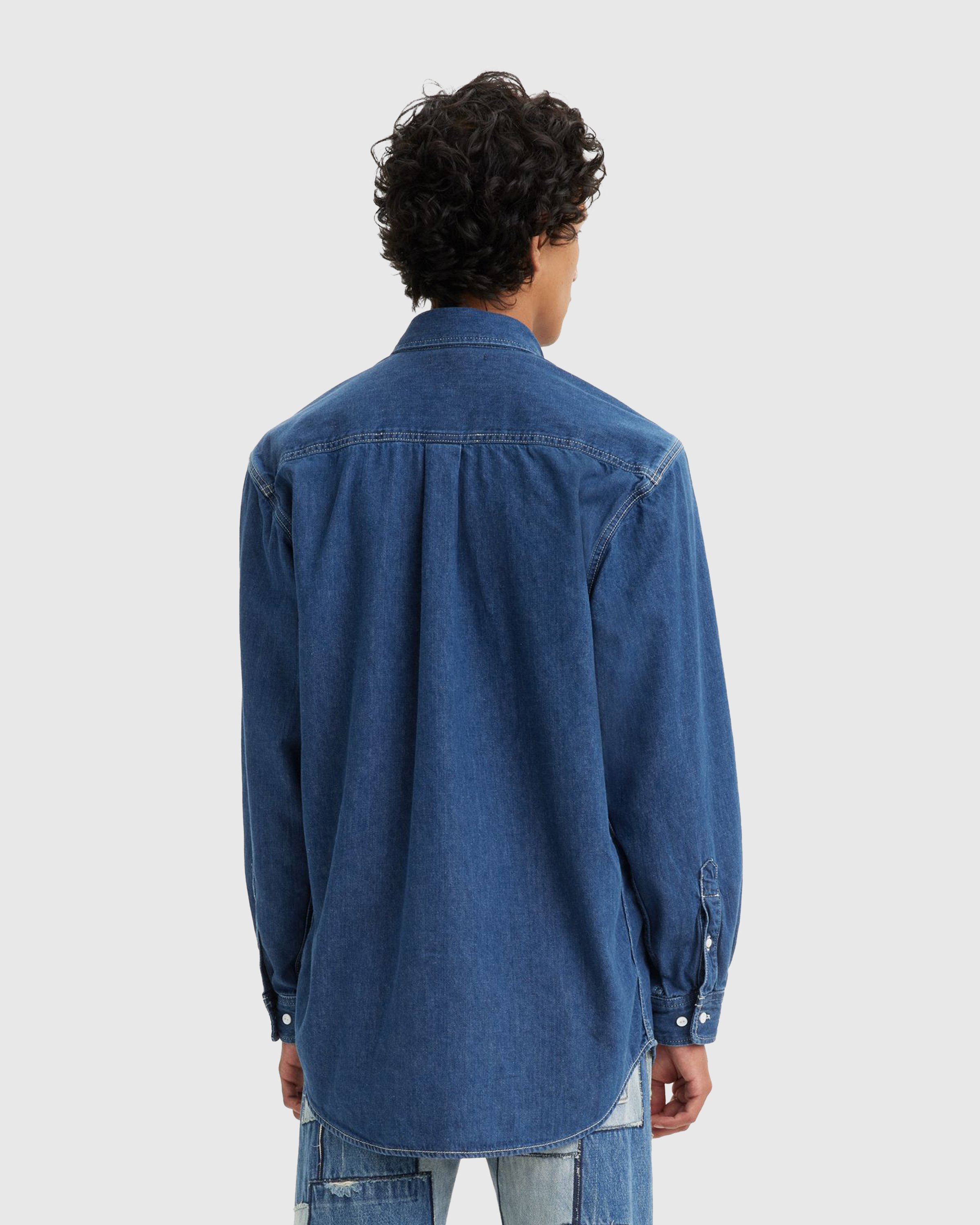 Levi's - LMC Classic Denim Shirt Indigo Rinse Blue - Clothing - Blue - Image 3