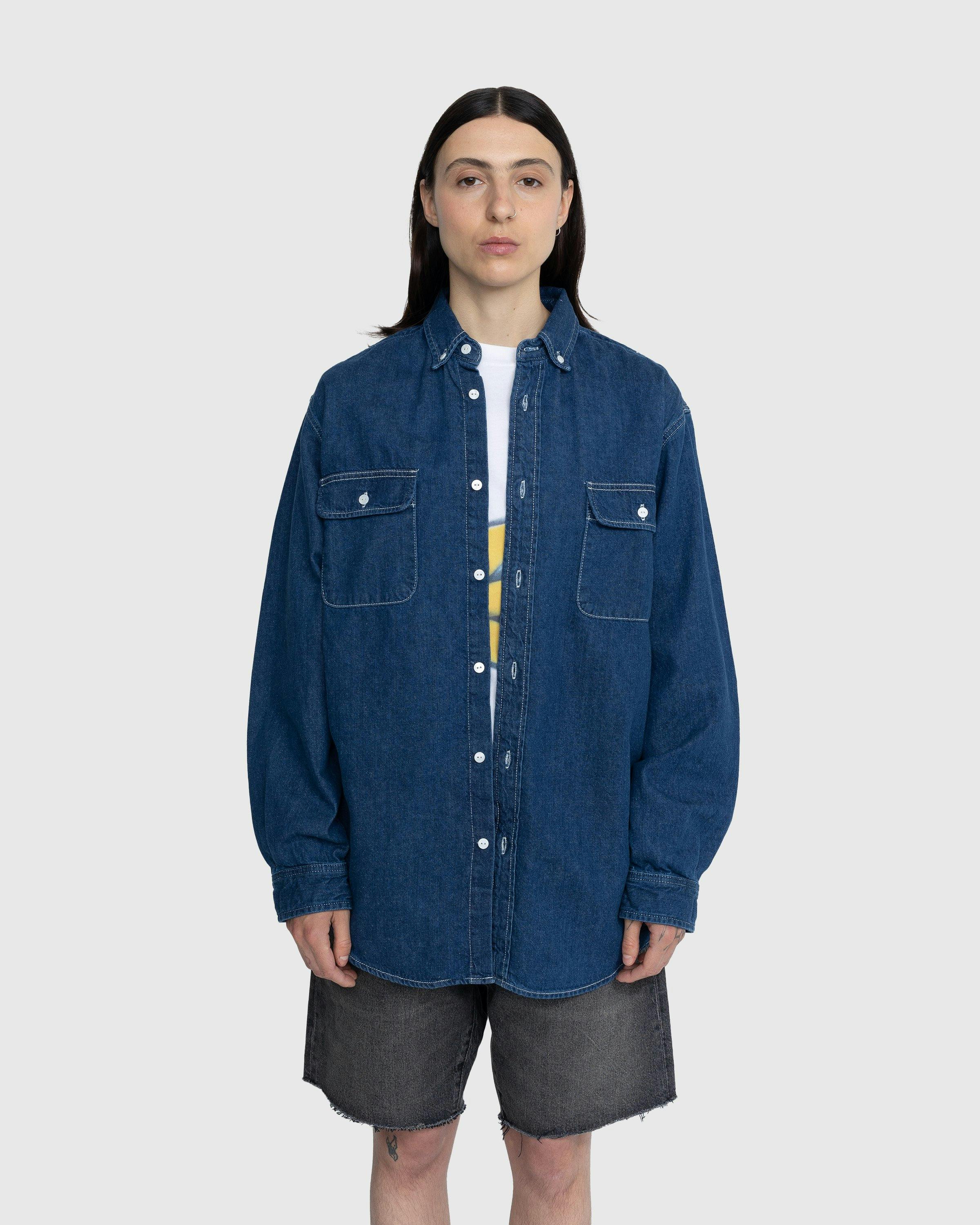 Levi's - LMC Classic Denim Shirt Indigo Rinse Blue - Clothing - Blue - Image 4