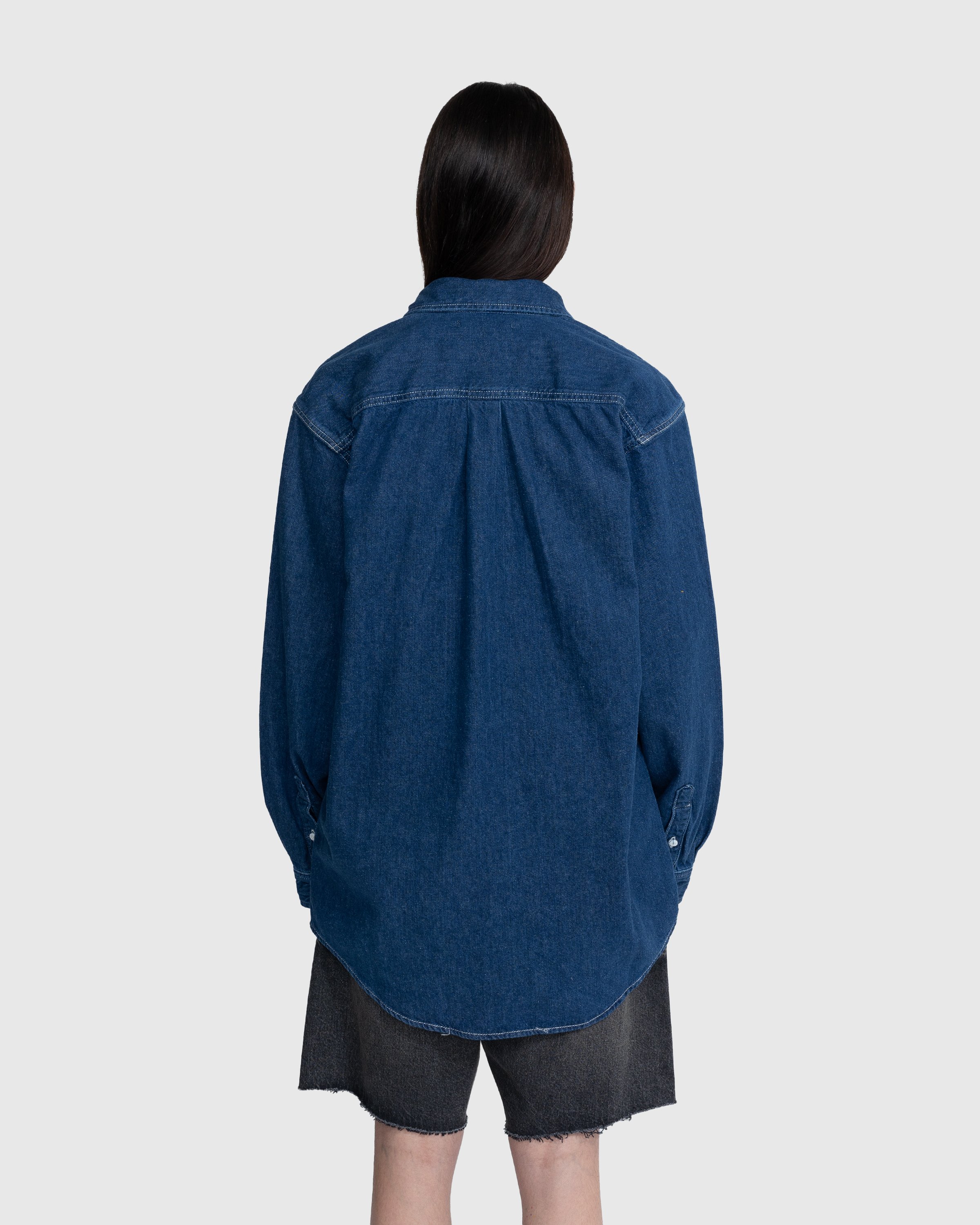 Levi's - LMC Classic Denim Shirt Indigo Rinse Blue - Clothing - Blue - Image 5
