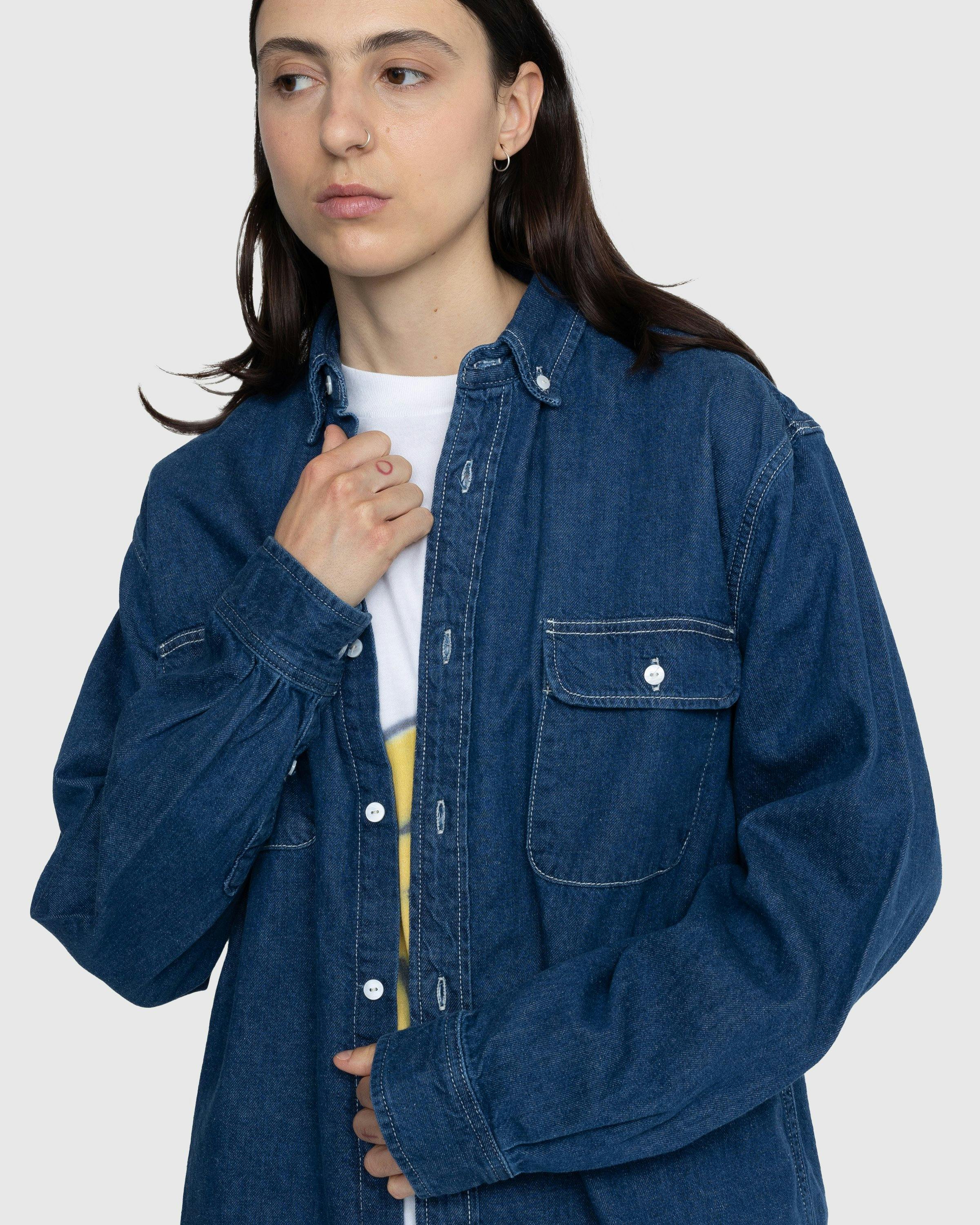 Levi's - LMC Classic Denim Shirt Indigo Rinse Blue - Clothing - Blue - Image 8