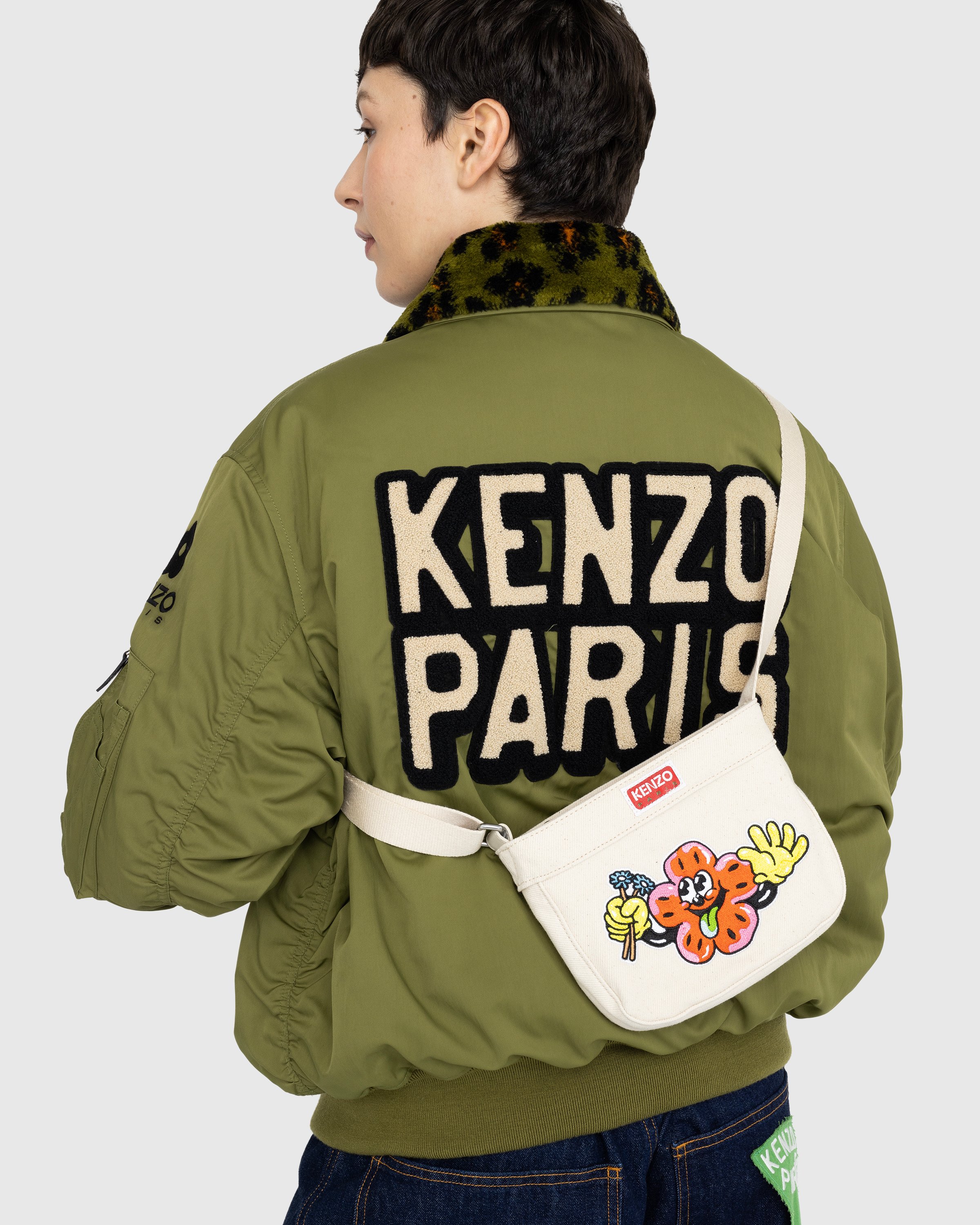 Kenzo - BOKE Boy Crossbody Bag - Accessories - Beige - Image 4
