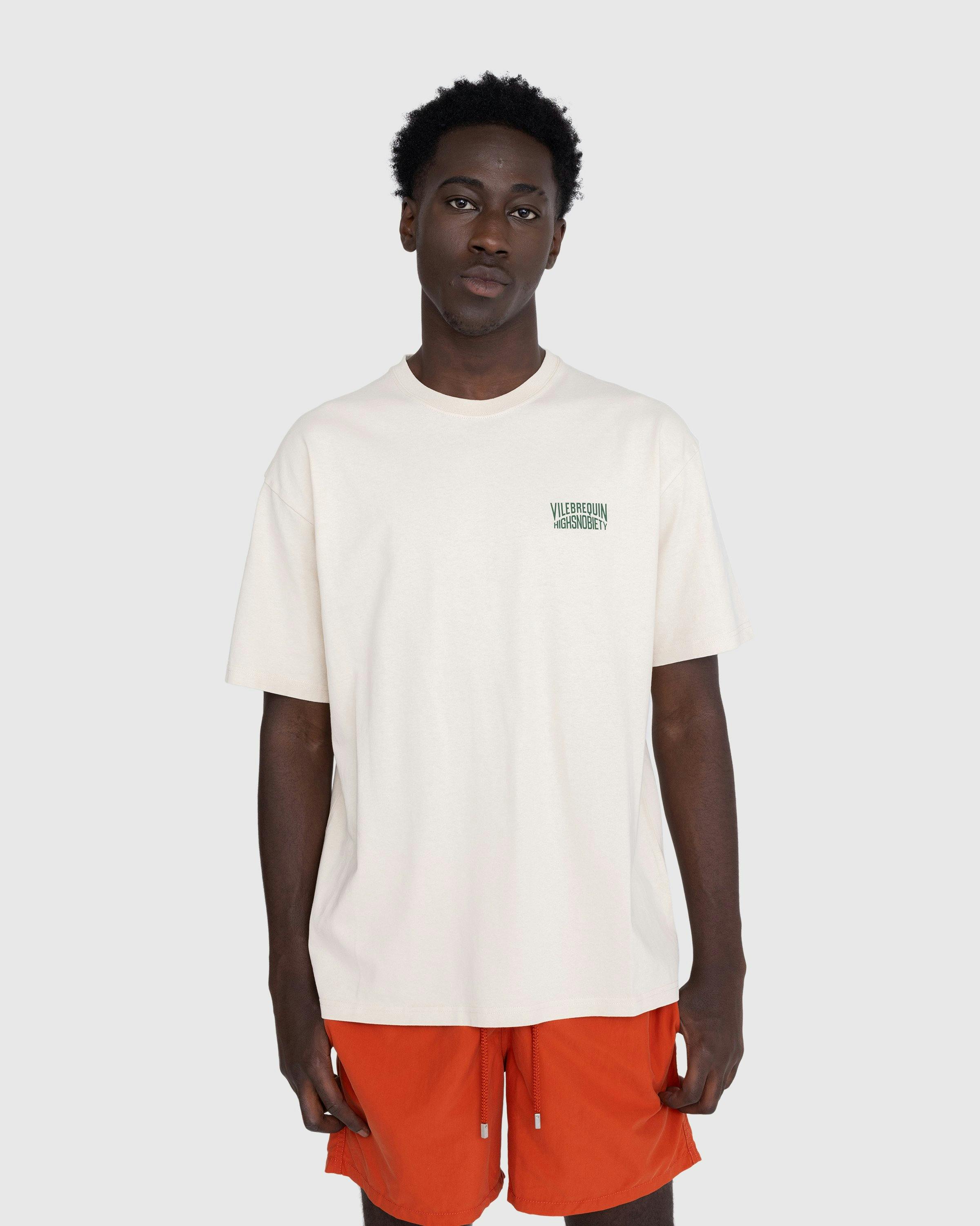 Vilebrequin x Highsnobiety - Logo T-Shirt Eggshell - Clothing - Beige - Image 3