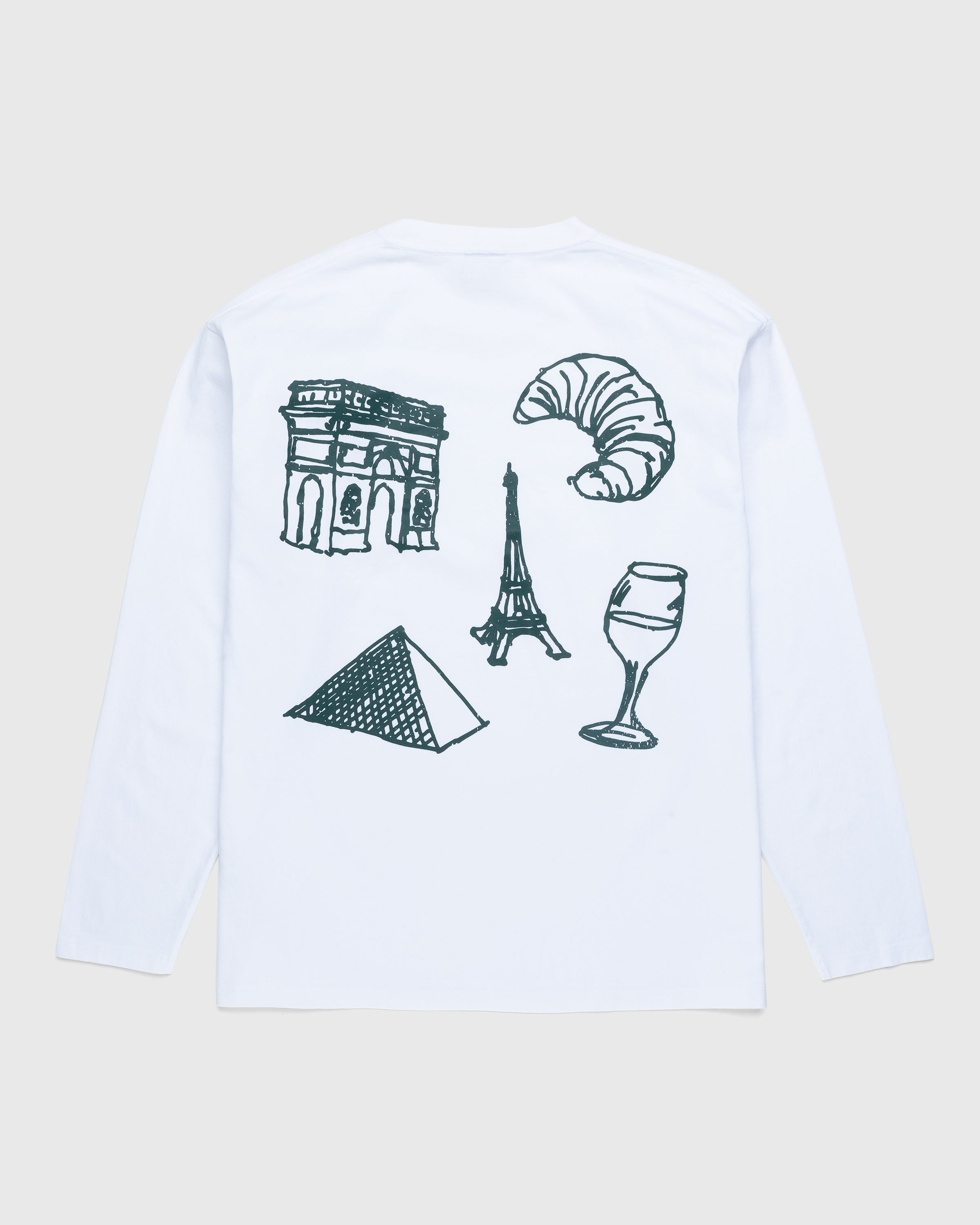 Highsnobiety - Not in Paris 5 Long Sleeve T-Shirt White - Clothing - White - Image 1