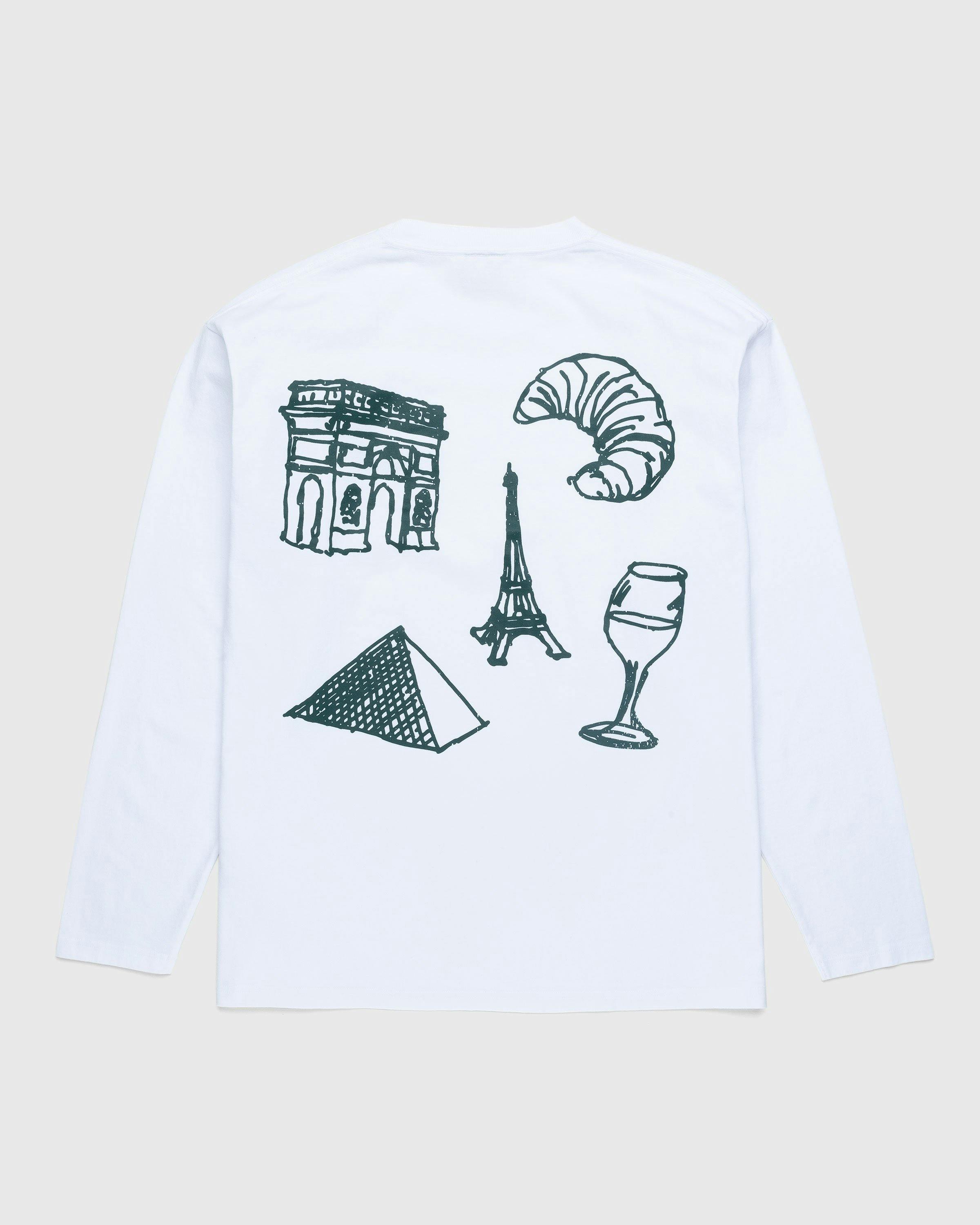 Highsnobiety - Not in Paris 5 Long Sleeve T-Shirt White - Clothing - White - Image 1