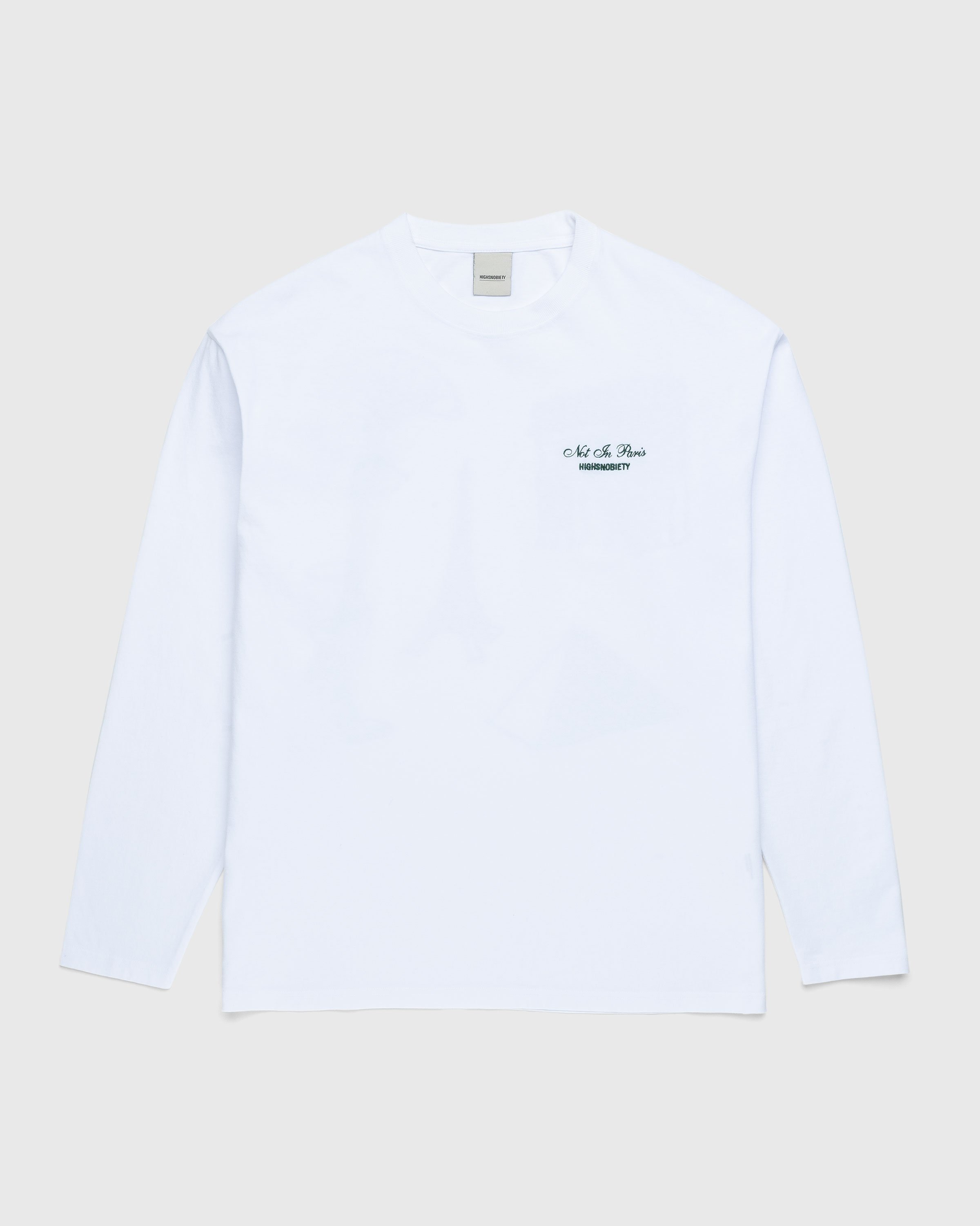 Highsnobiety - Not in Paris 5 Long Sleeve T-Shirt White - Clothing - White - Image 2