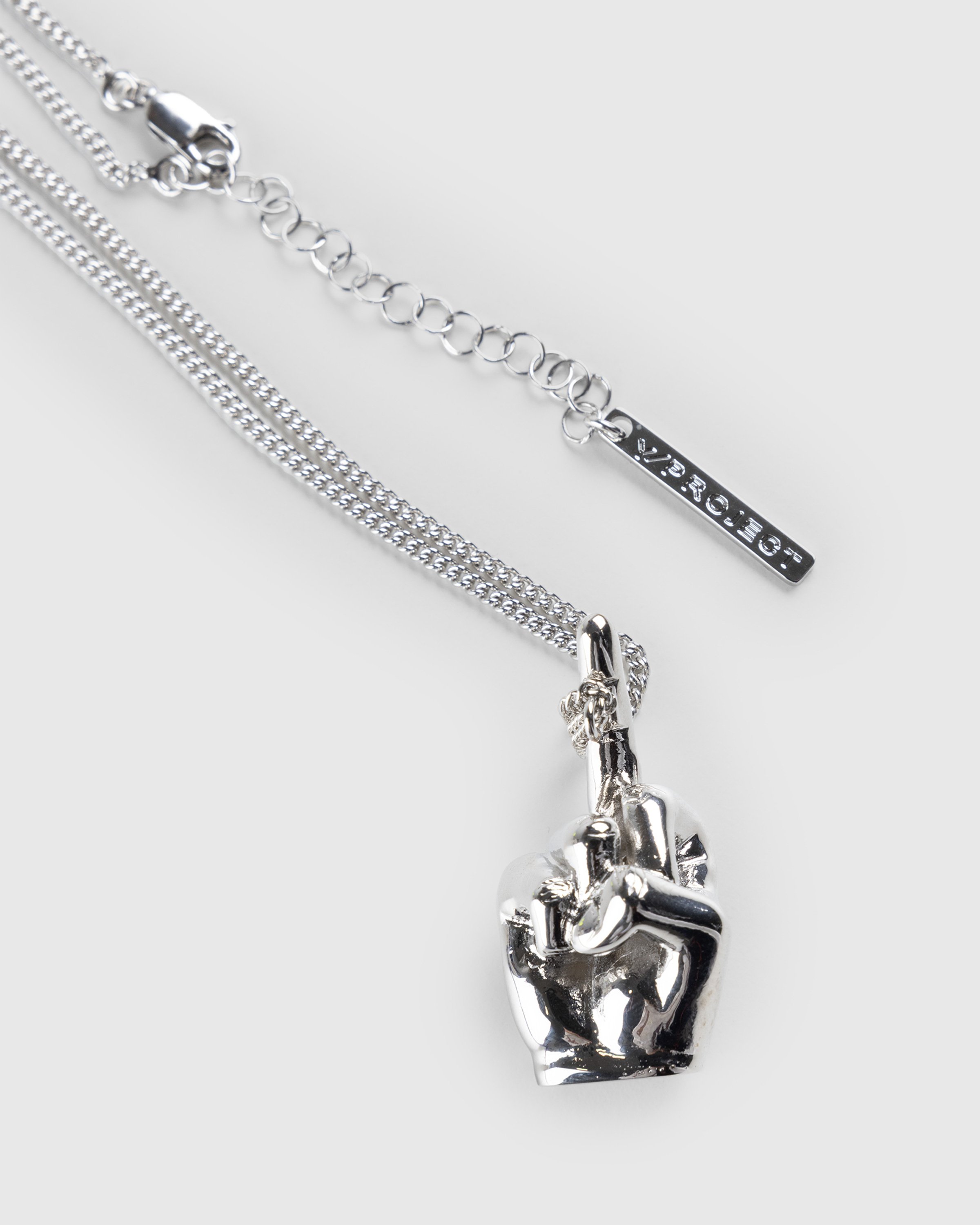 Y/Project - Fuck U Pendant Necklace Silver - Accessories - Silver - Image 3