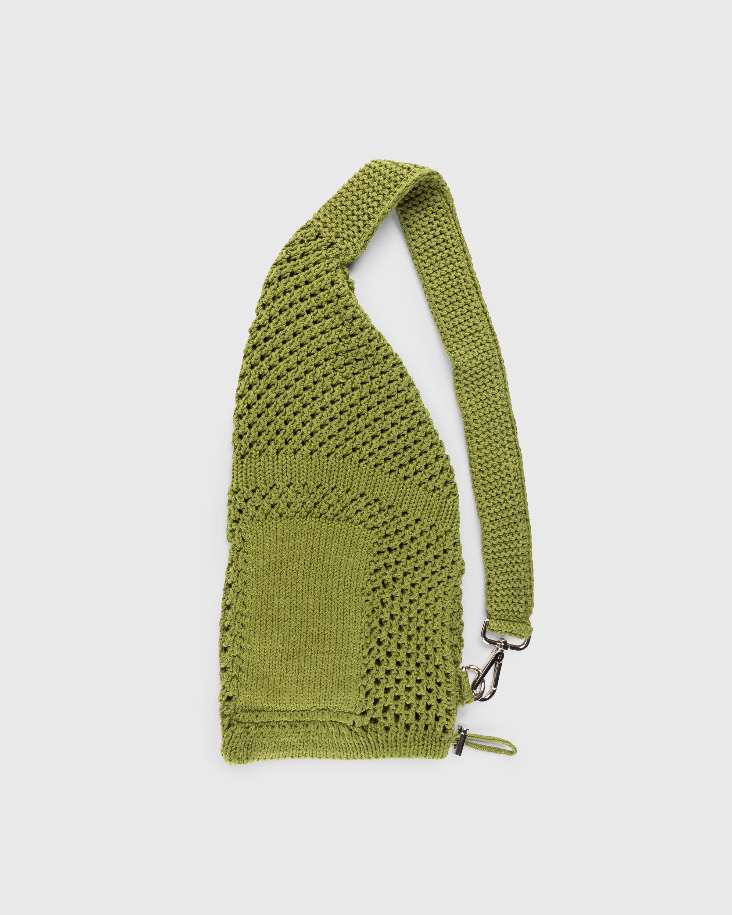 SSU - Mesh Stitch Knitted Bag Olive Green - Accessories - Green - Image 1
