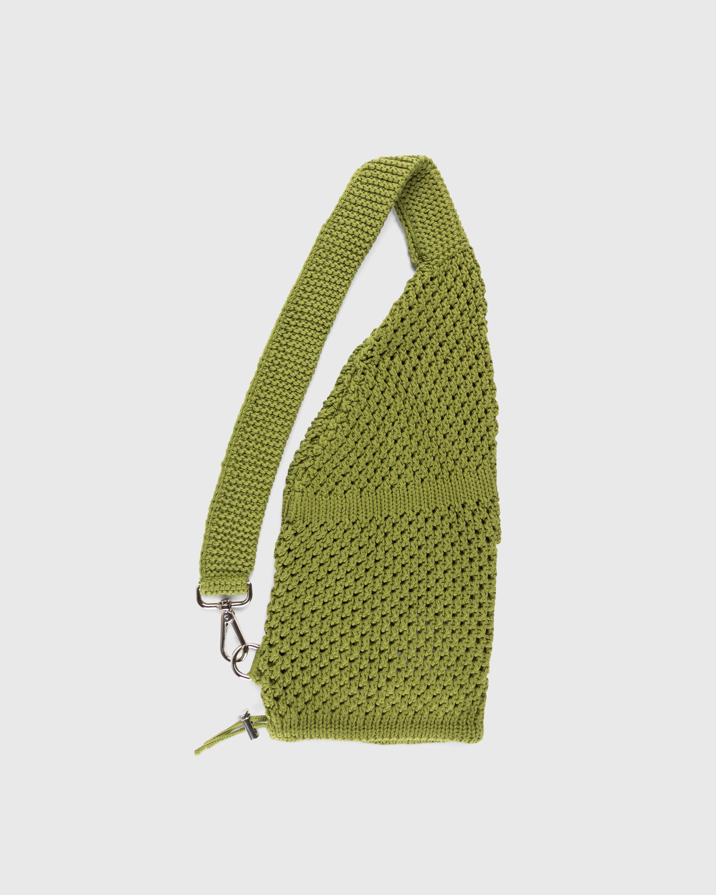 SSU - Mesh Stitch Knitted Bag Olive Green - Accessories - Green - Image 2