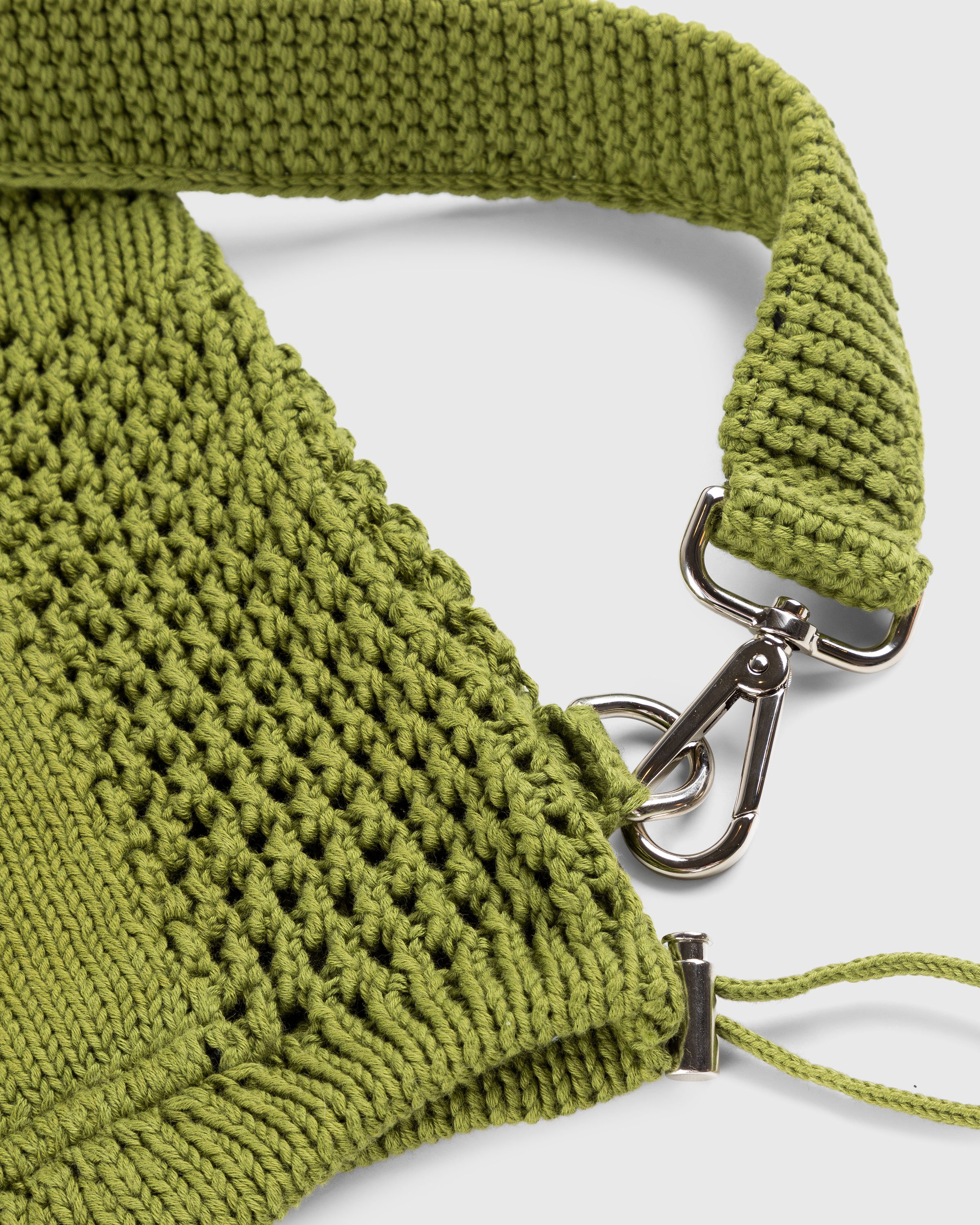 SSU - Mesh Stitch Knitted Bag Olive Green - Accessories - Green - Image 4