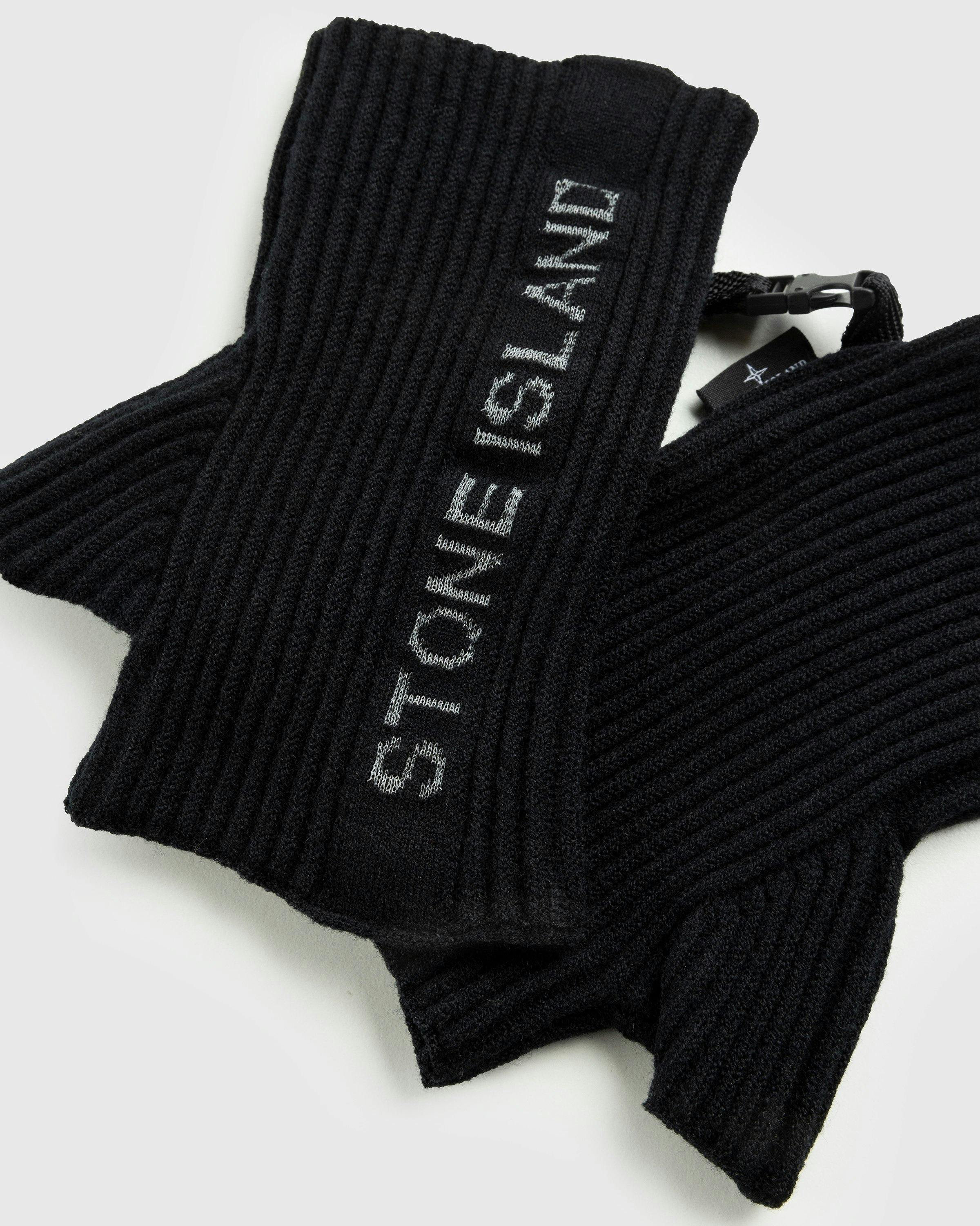 Stone Island - Reflective Half Mittens Black - Accessories - Black - Image 3