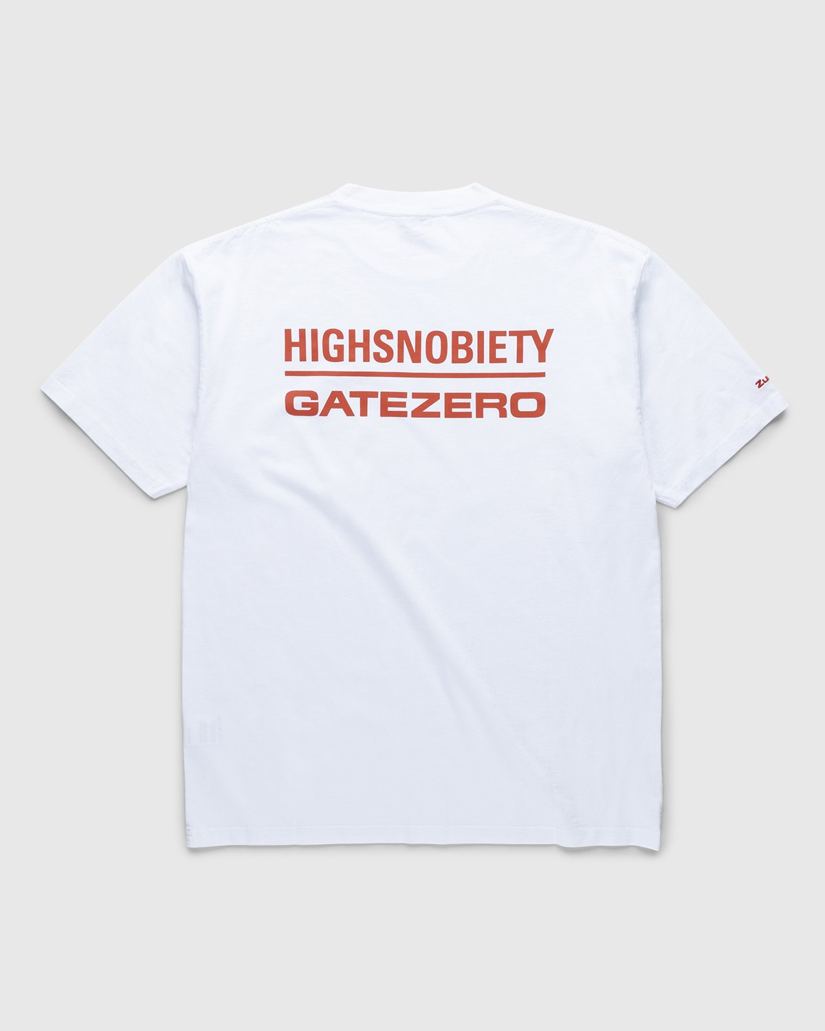 Highsnobiety - GATEZERO Logo T-Shirt White - Clothing - White - Image 1