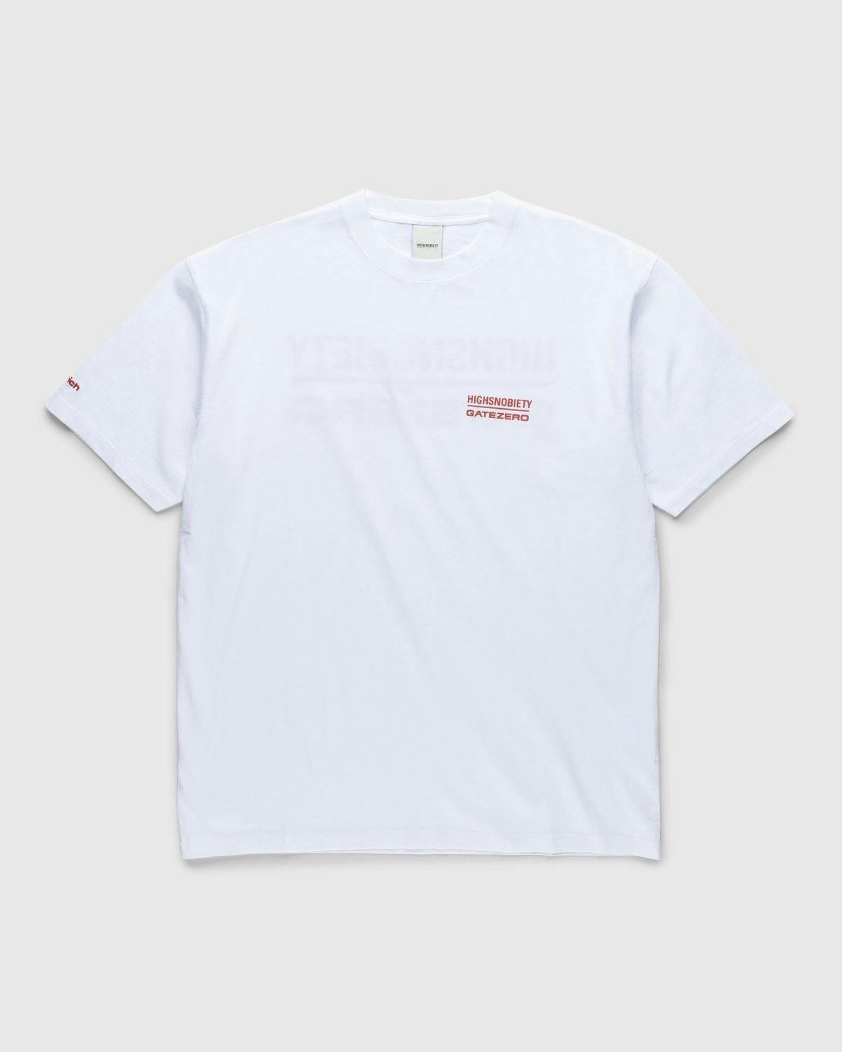 Highsnobiety - GATEZERO Logo T-Shirt White - Clothing - White - Image 2