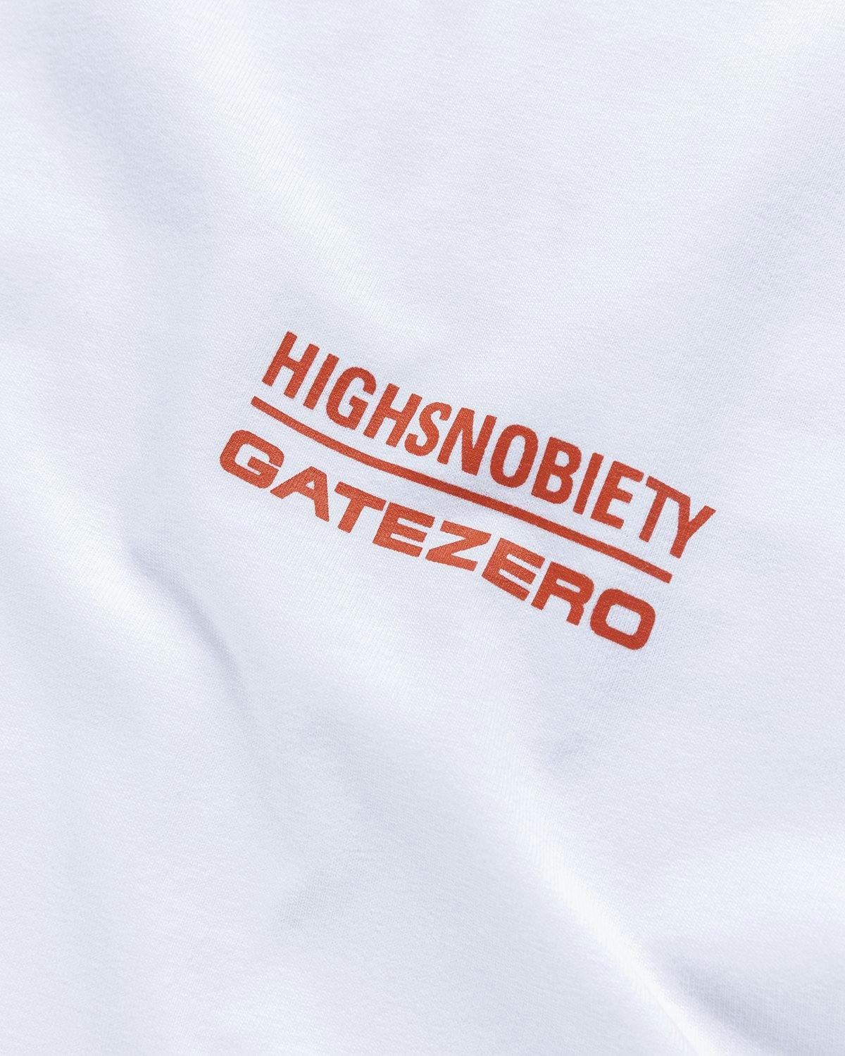 Highsnobiety - GATEZERO Logo T-Shirt White - Clothing - White - Image 3