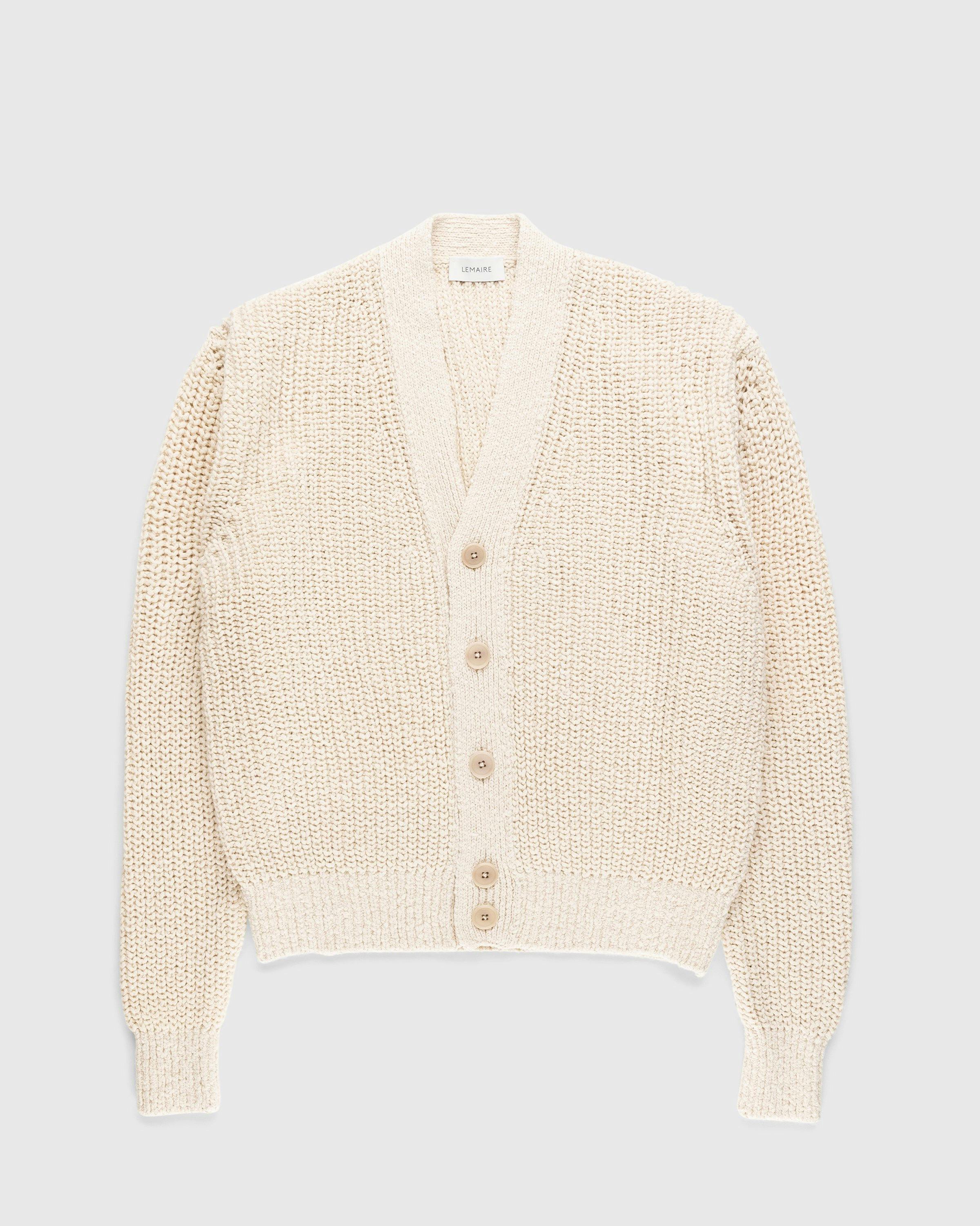 Lemaire - Chunky Cardigan - Clothing - Beige - Image 1