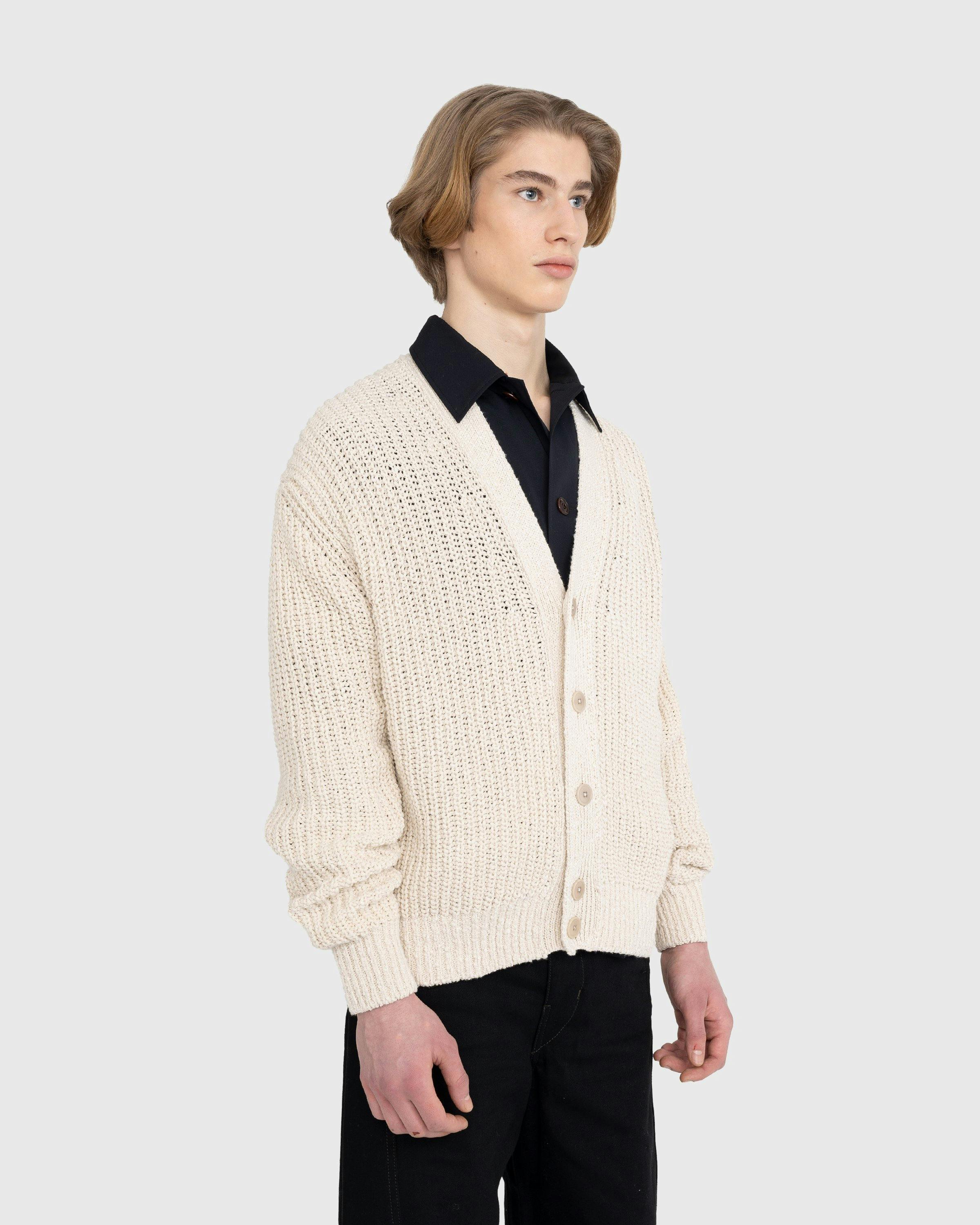 Lemaire - Chunky Cardigan - Clothing - Beige - Image 4