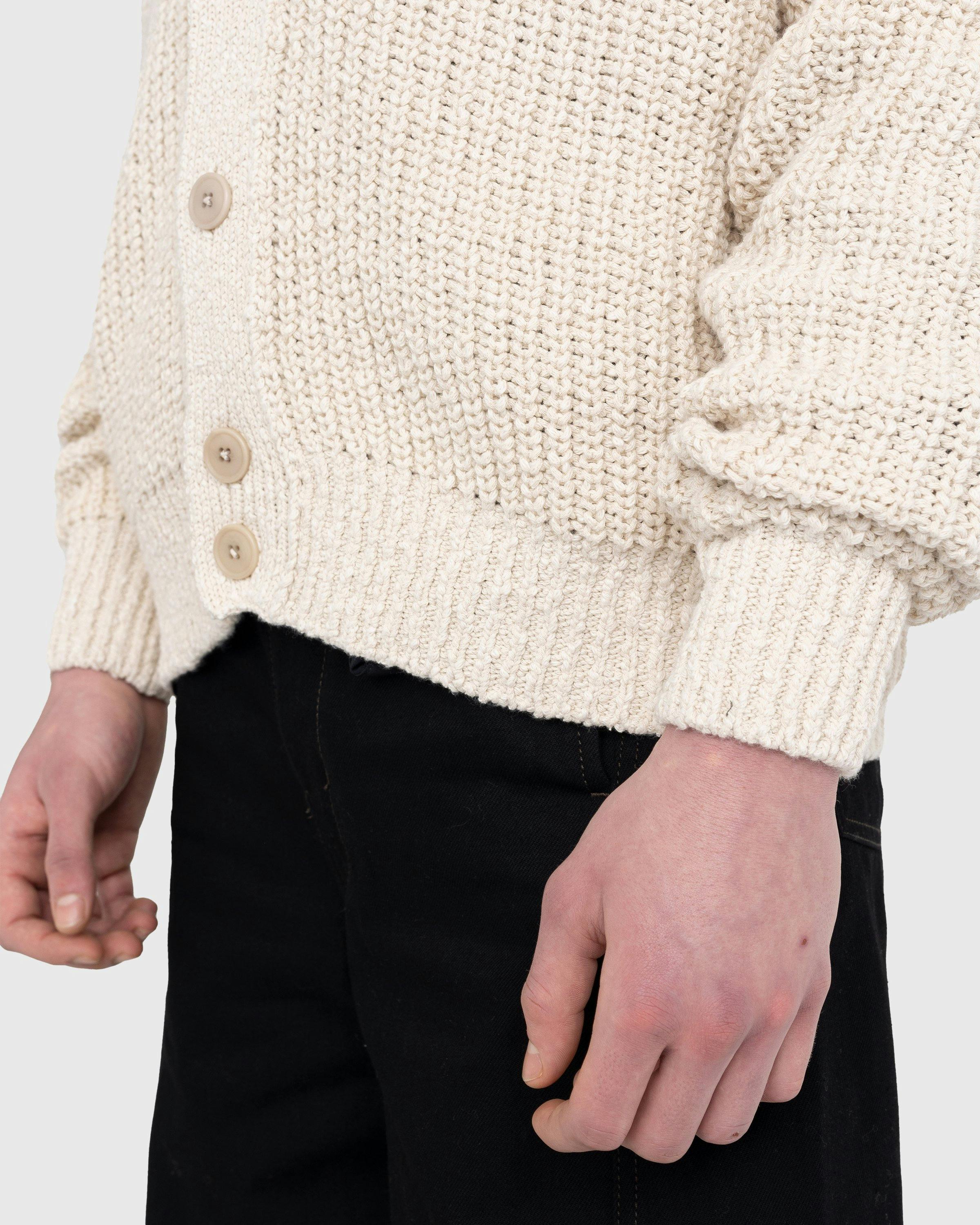 Lemaire - Chunky Cardigan - Clothing - Beige - Image 6