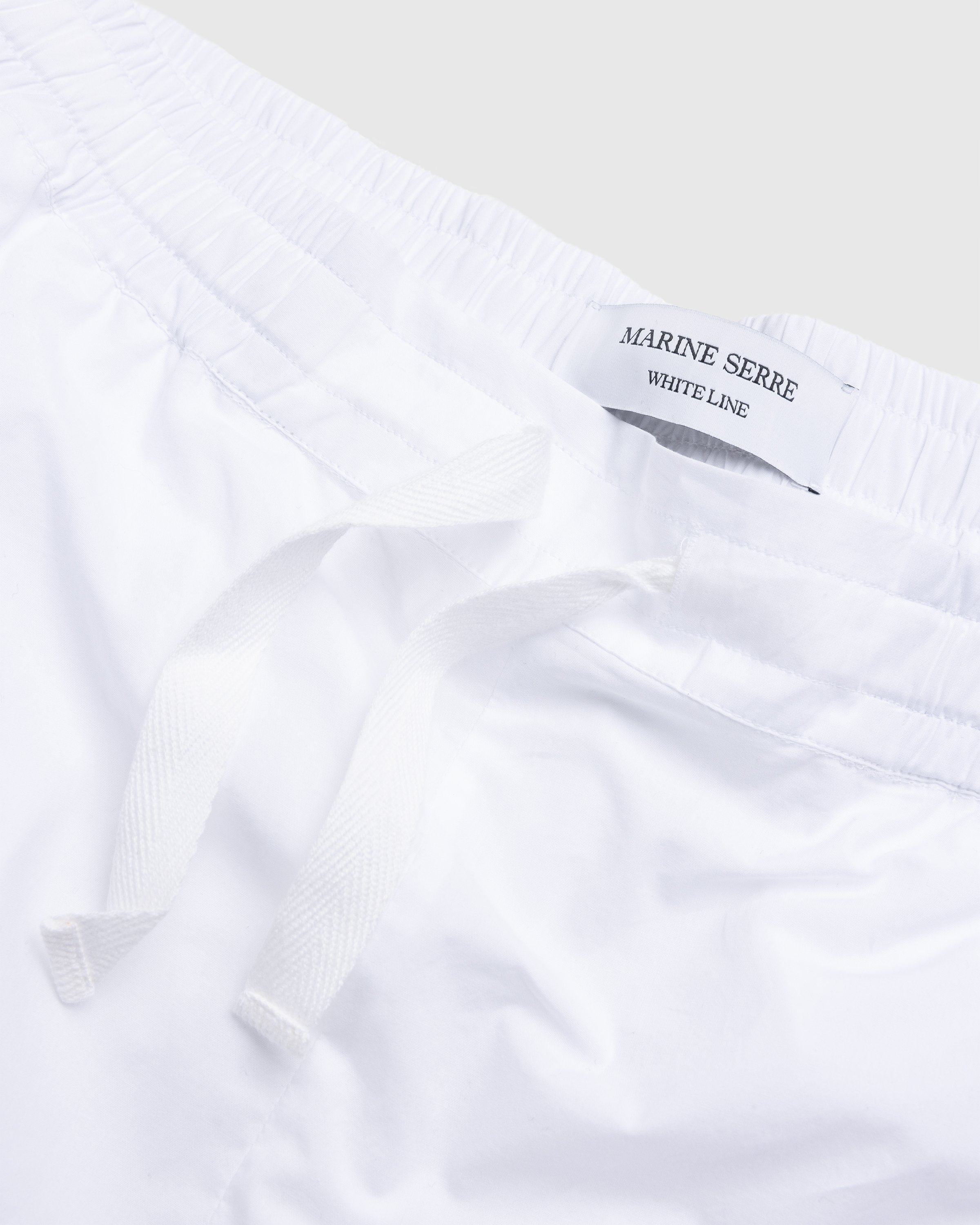 Marine Serre - Regenerated Household Linen Pajama Pants White - Clothing - White - Image 5