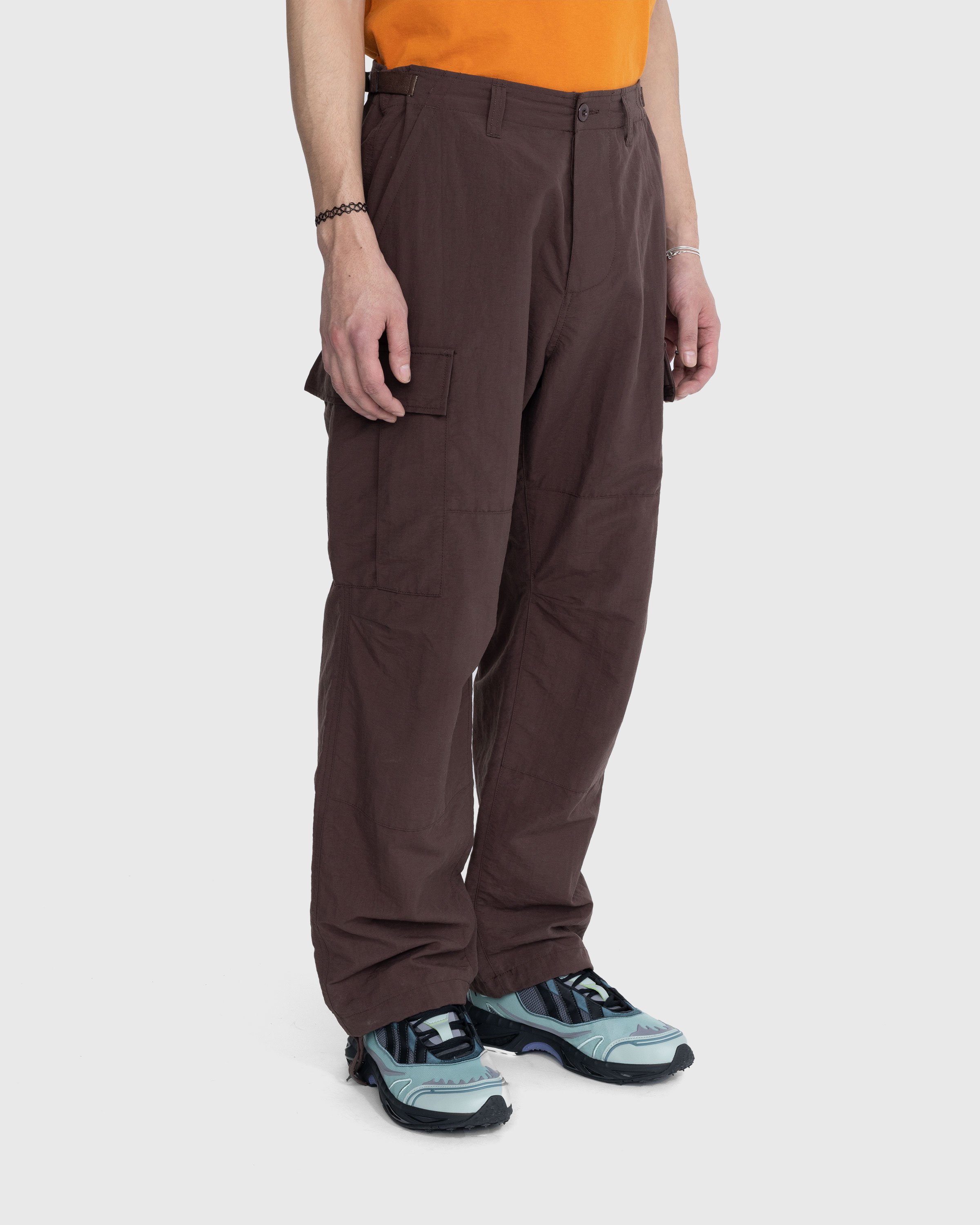 Highsnobiety - Nylon Cargo Pants Brown - Clothing - Brown - Image 4