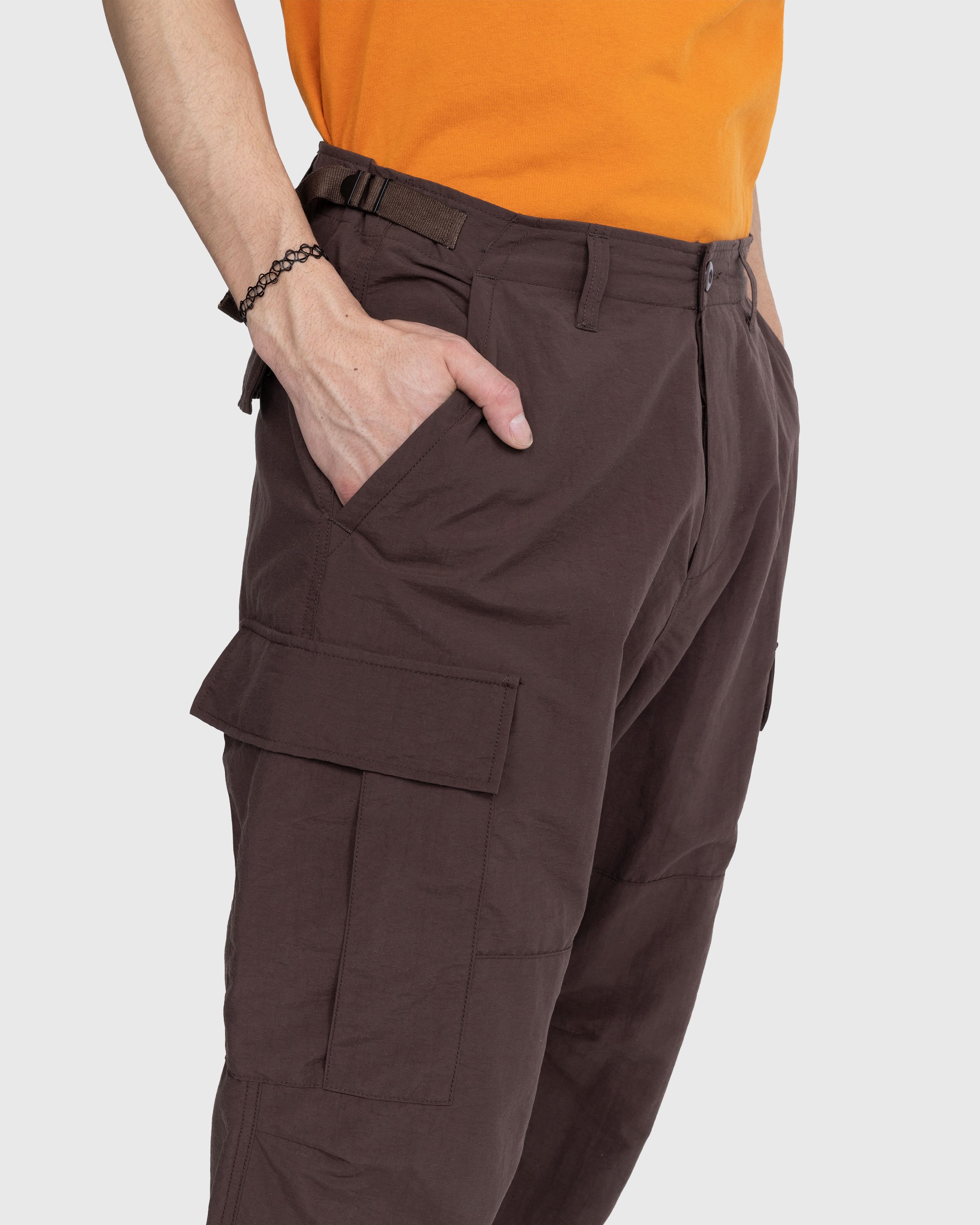 Highsnobiety - Nylon Cargo Pants Brown - Clothing - Brown - Image 5
