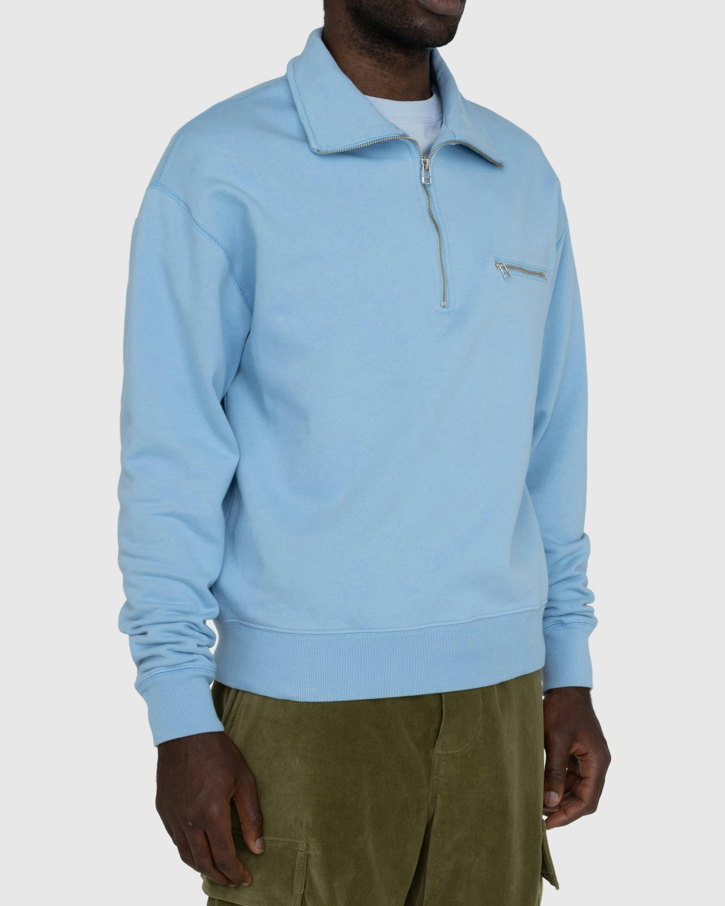 Highsnobiety - Classic Quarter Zip Fleece Blue - Clothing - Blue - Image 4