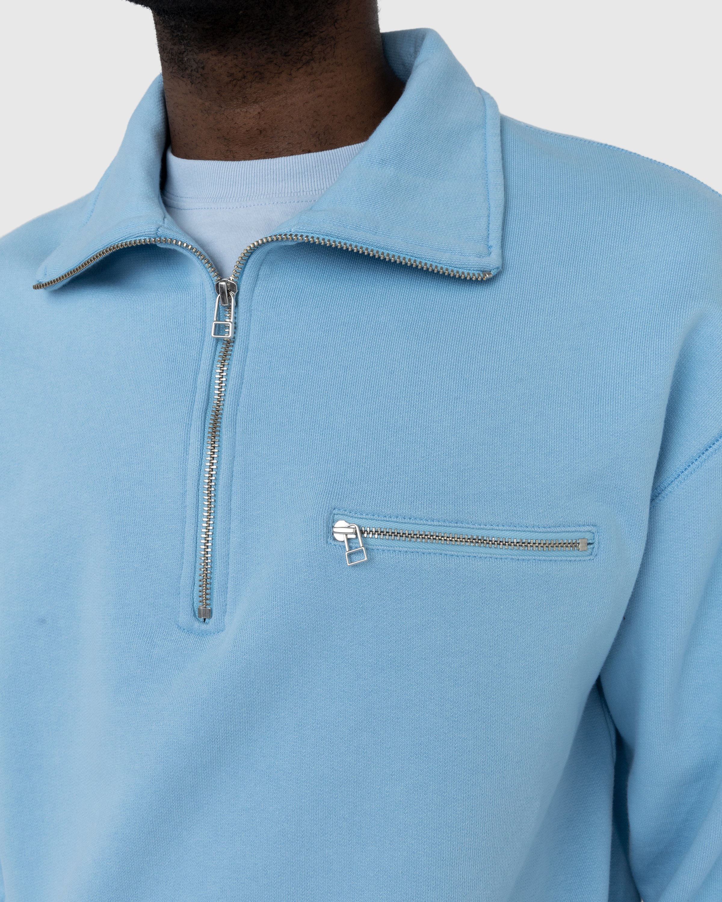 Highsnobiety - Classic Quarter Zip Fleece Blue - Clothing - Blue - Image 8
