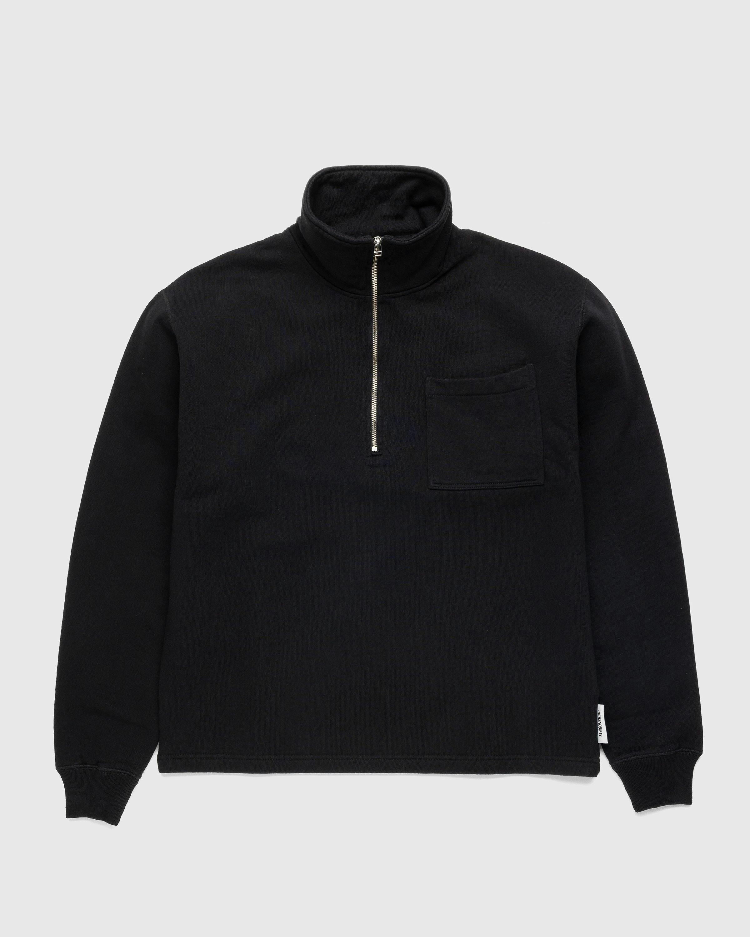 Highsnobiety - Fleece Quarter Zip Black - Clothing - Black - Image 1