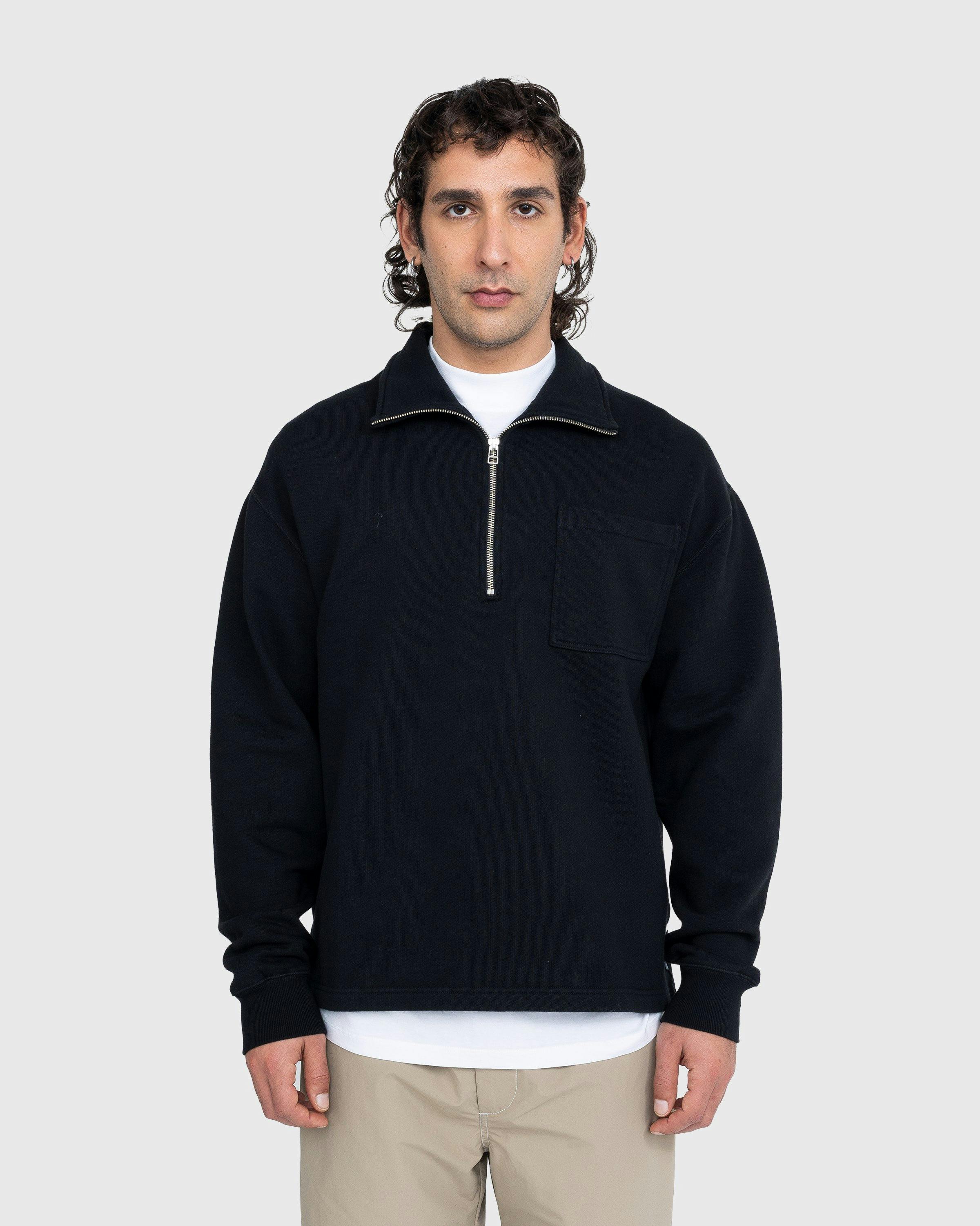 Highsnobiety - Fleece Quarter Zip Black - Clothing - Black - Image 2