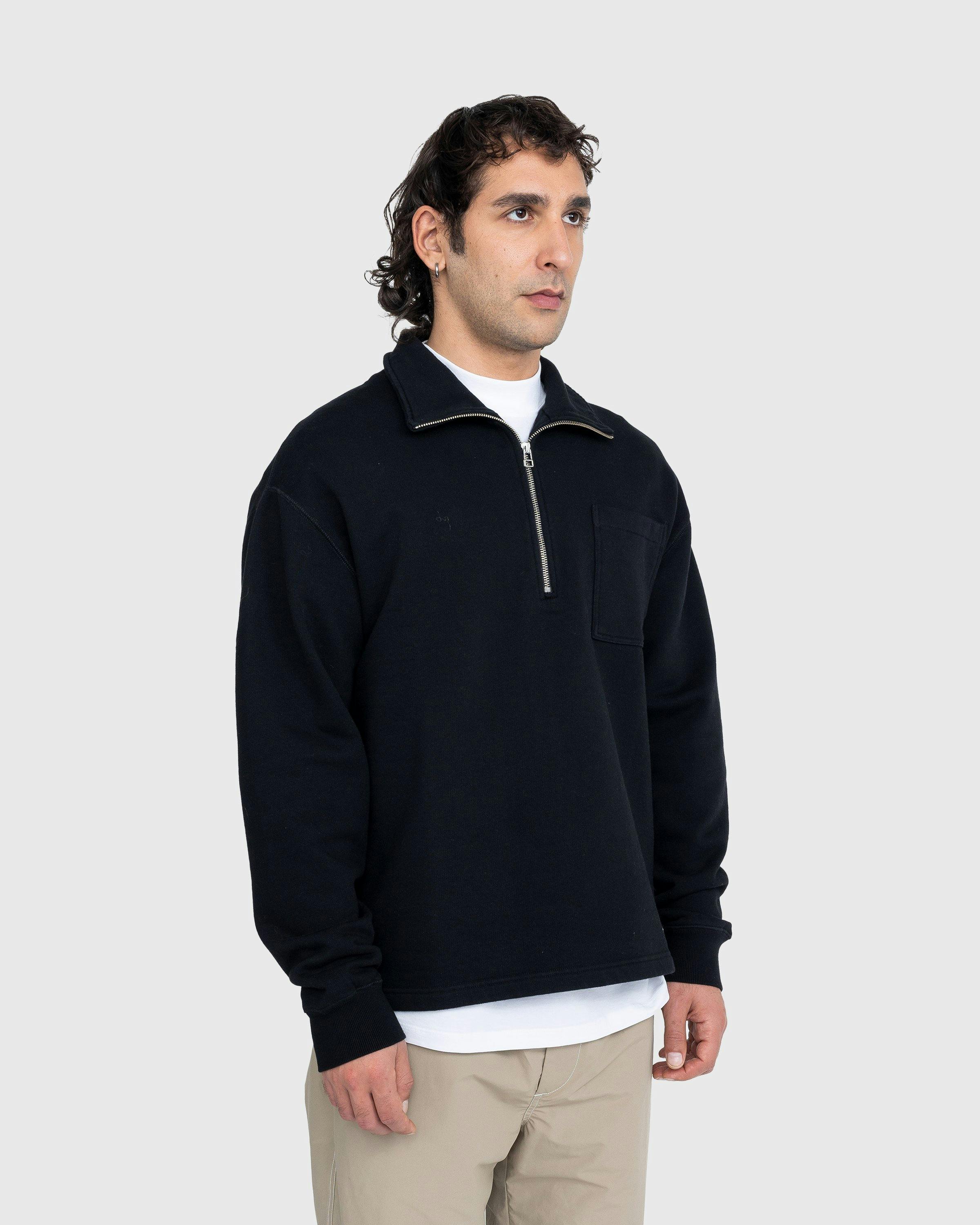 Highsnobiety - Fleece Quarter Zip Black - Clothing - Black - Image 4