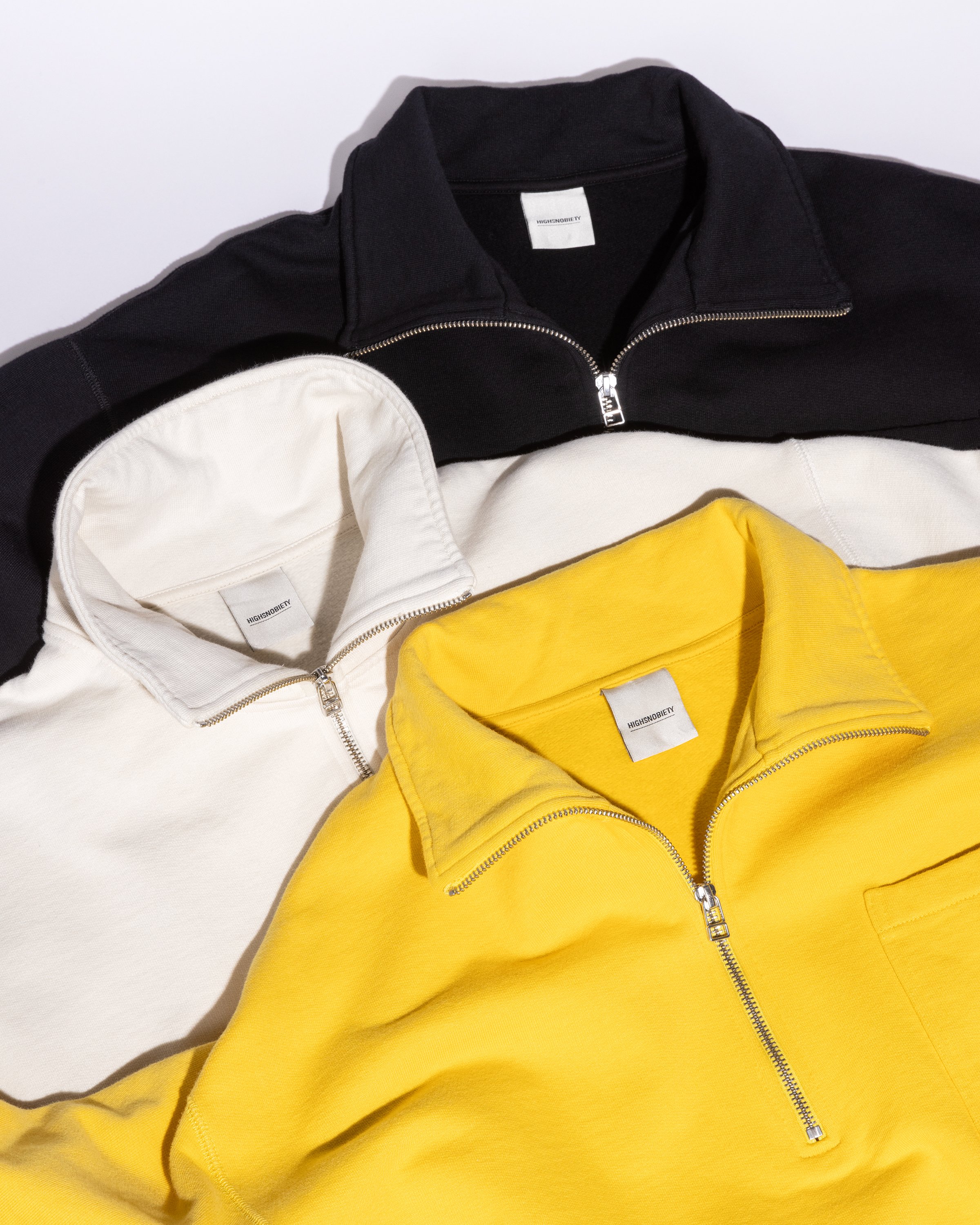 Highsnobiety - Fleece Quarter Zip Yellow - Clothing - Yellow - Image 6