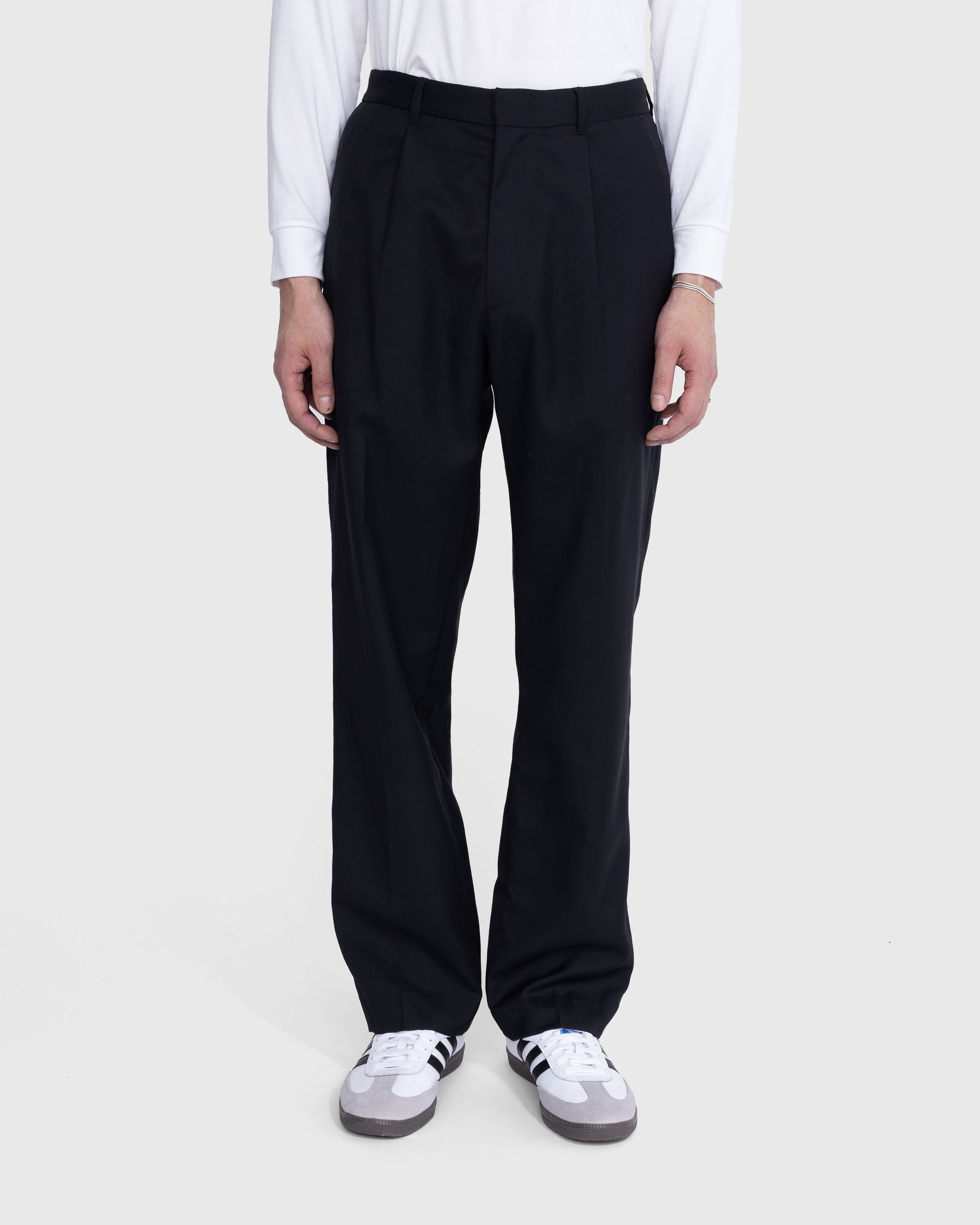 Highsnobiety - Tropical Wool Suiting Pants Black - Clothing - Black - Image 2