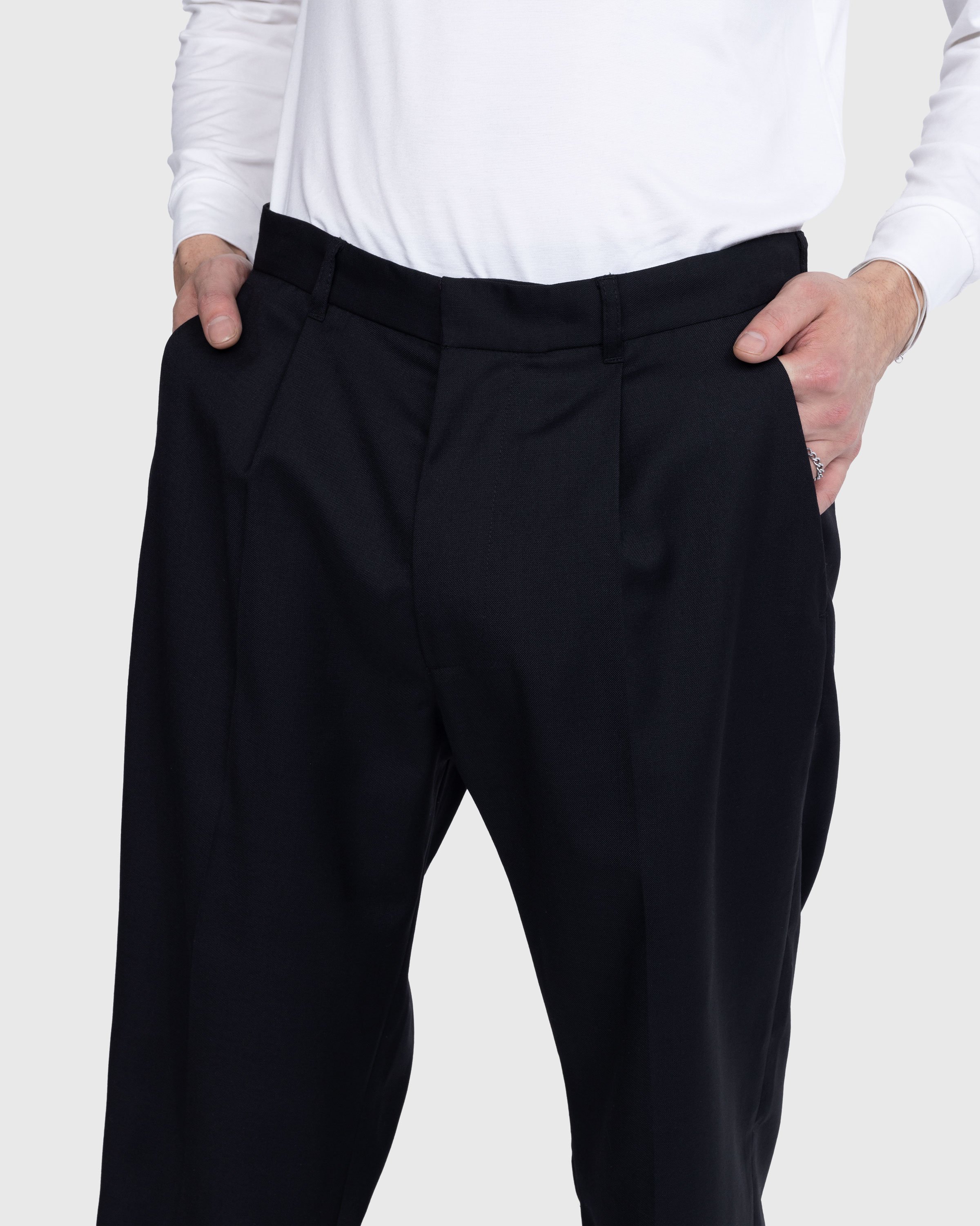 Highsnobiety - Tropical Wool Suiting Pants Black - Clothing - Black - Image 6